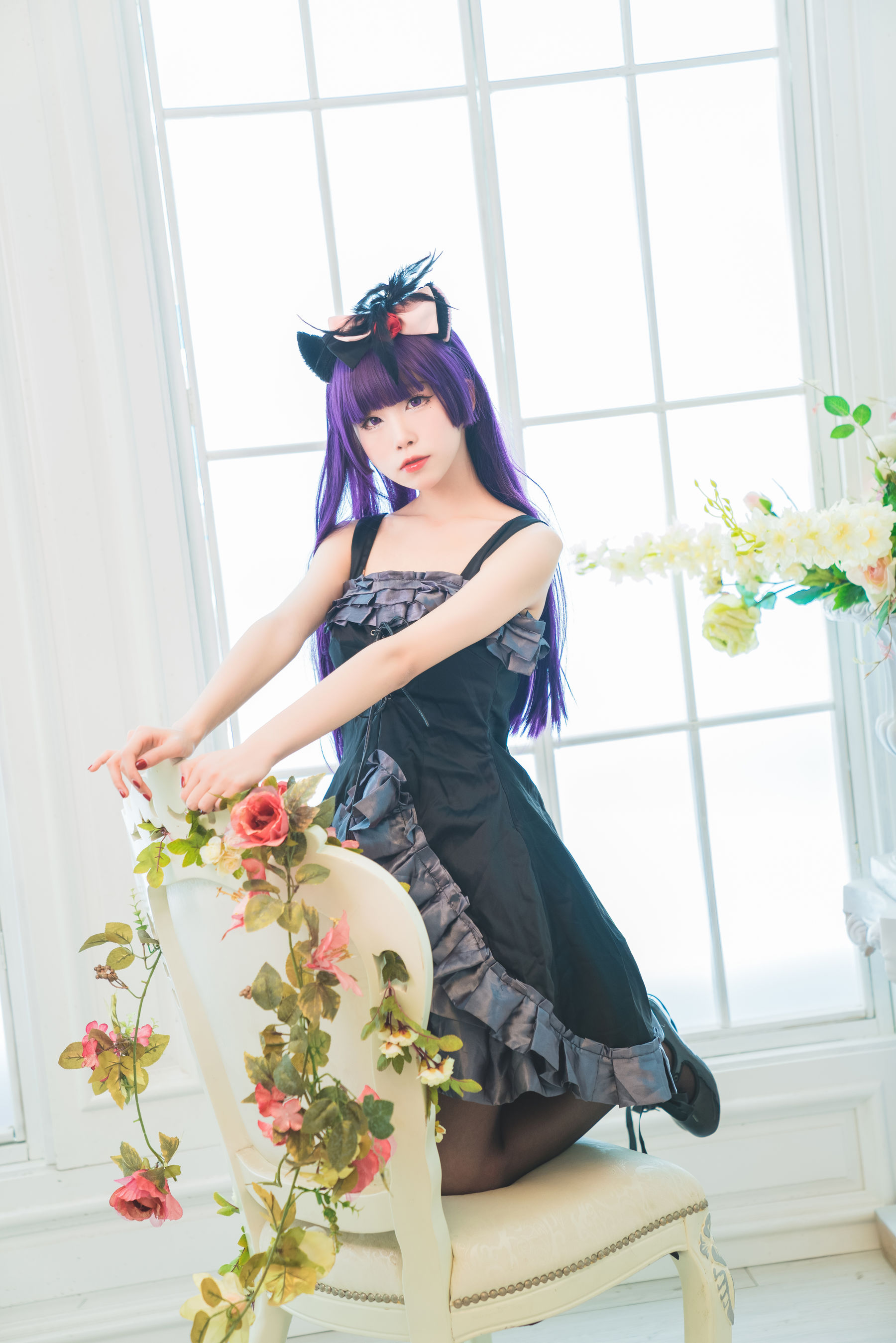 动漫博主水淼aqua – 黑猫 [9P]