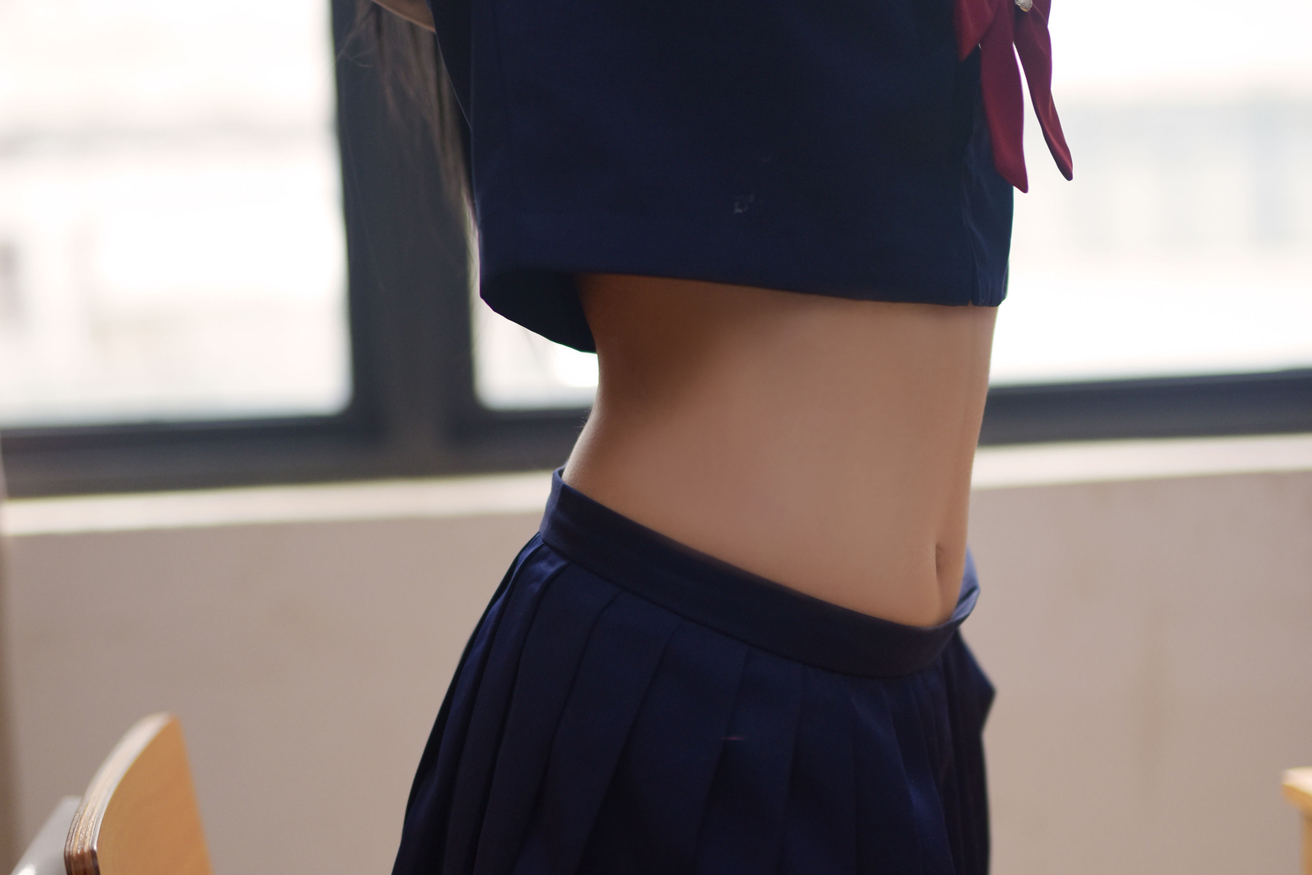 动漫博主九曲Jean JK露脐制服 [30P]
