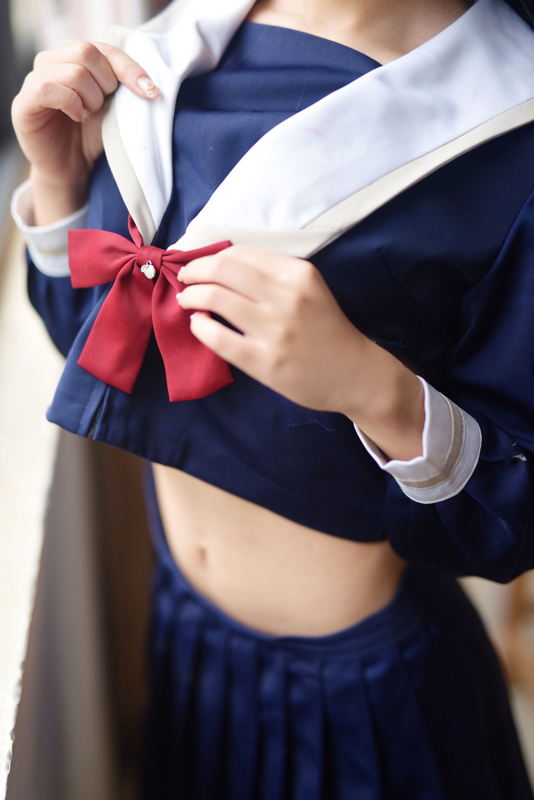 动漫博主九曲Jean JK露脐制服 [30P]