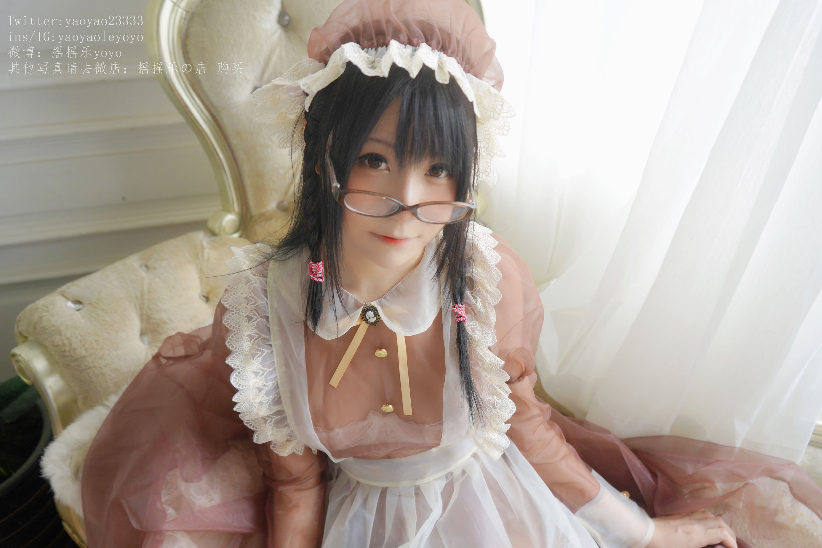 [萝莉COS] 摇摇乐yoyo – 咖啡色女仆 [134P]