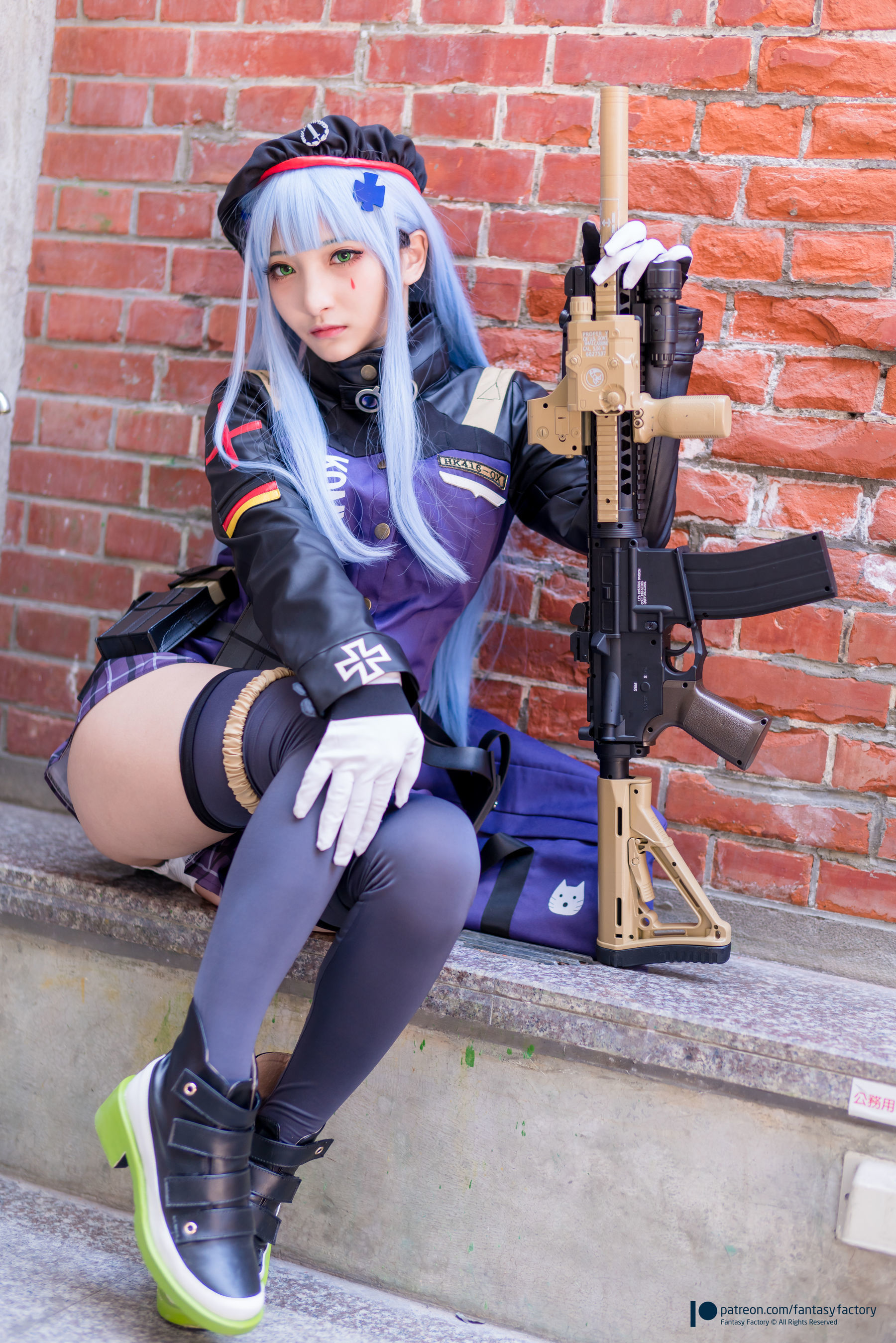 [Fantasy Factory] 小丁Cosplay – 魔女 浴池 黑丝 [60P]