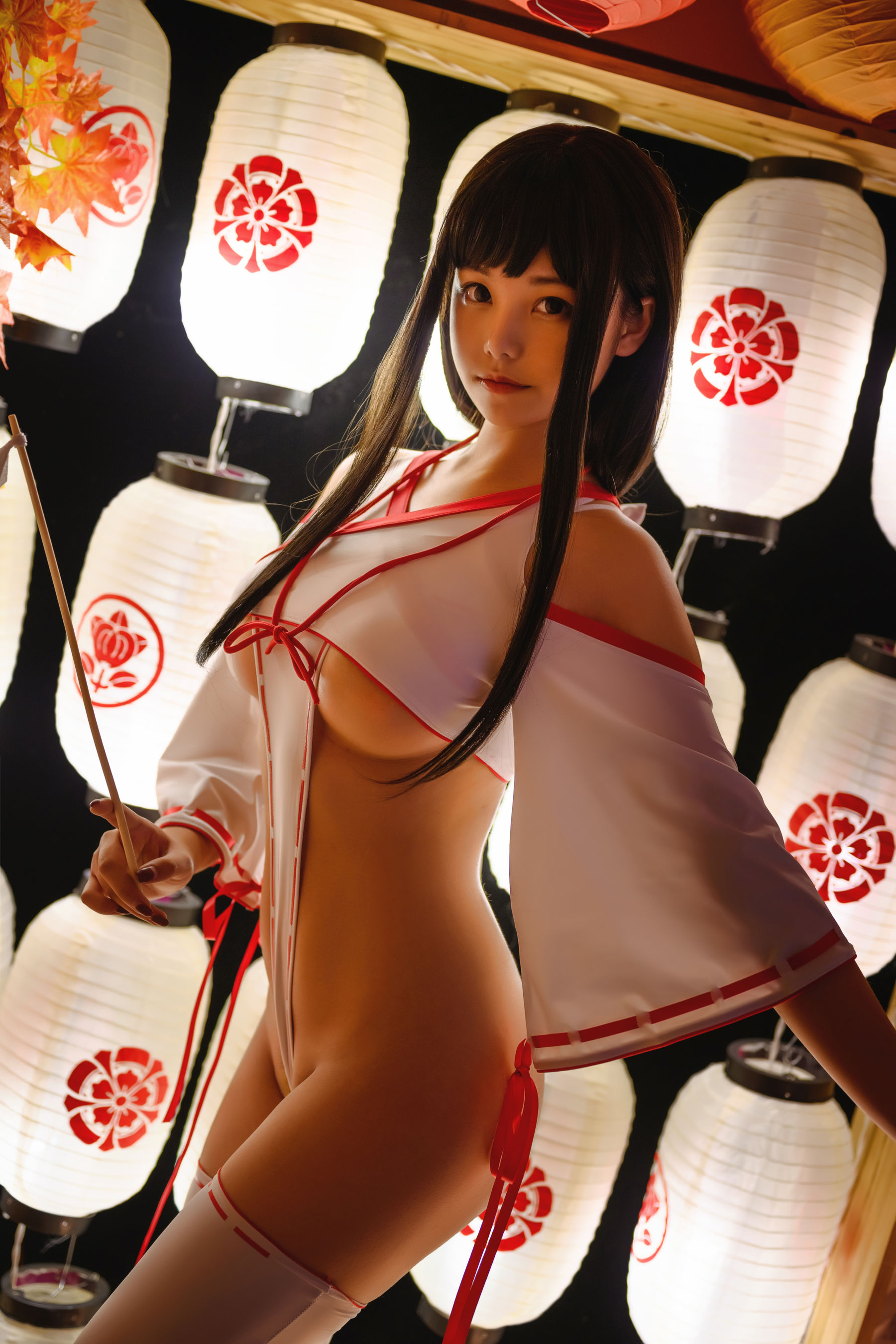 [Cosplay写真] 萌系小姐姐蜜汁猫裘 – 巫女 [32P]