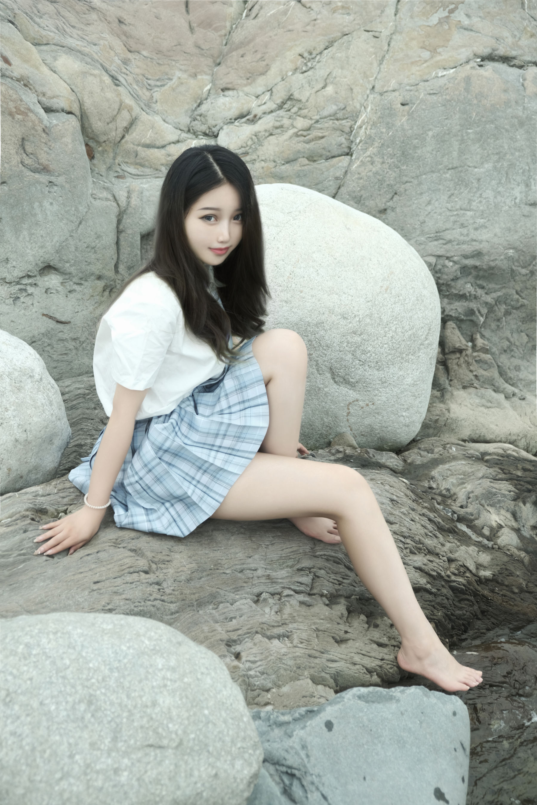 eloise软软 – 河边JK [34P]