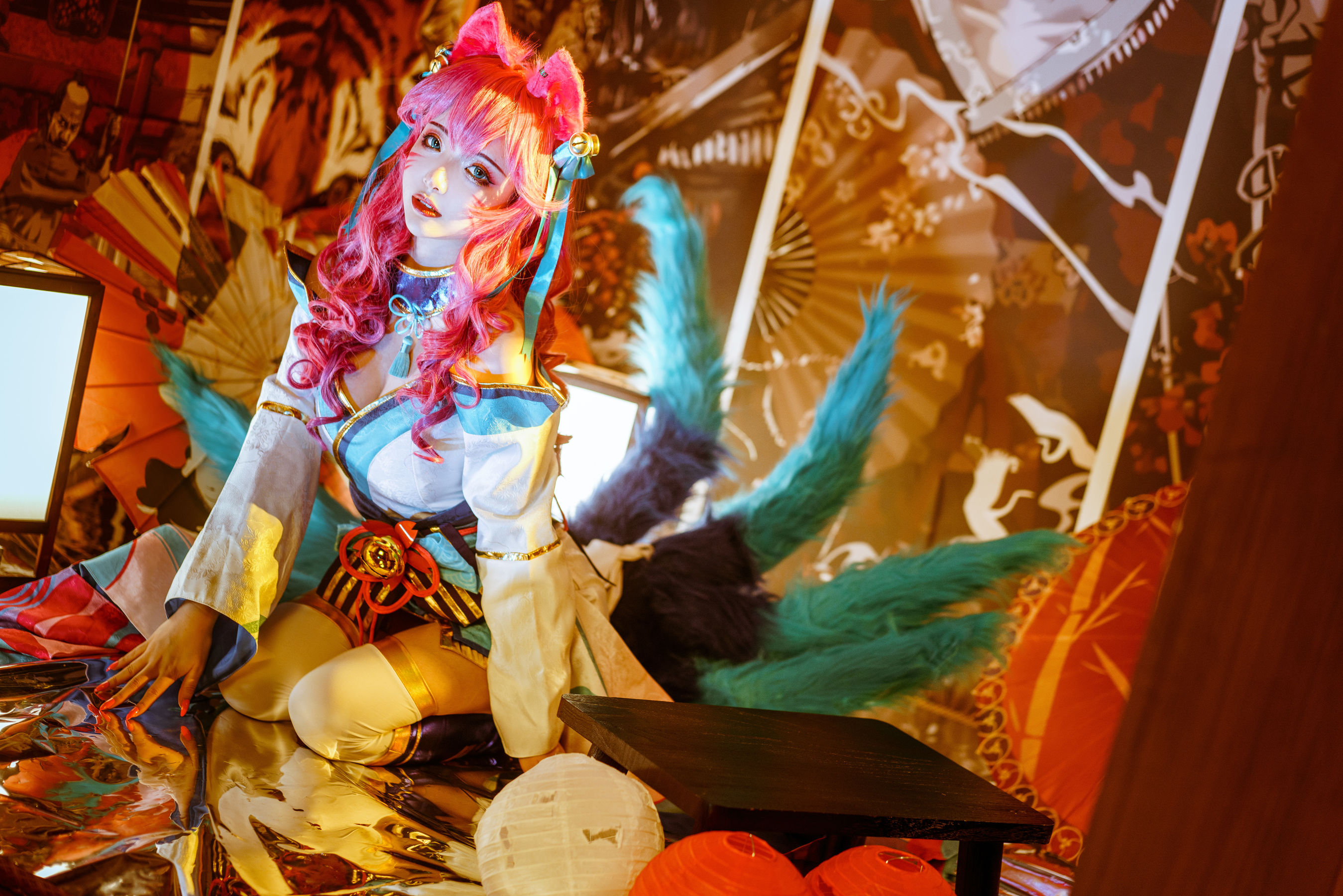 [Cosplay写真] 动漫博主雯妹 – 阿狸 [14P]