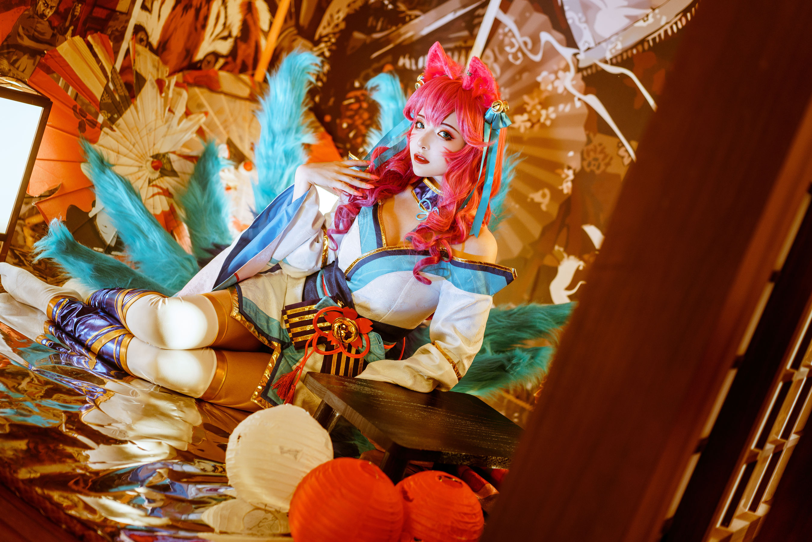 [Cosplay写真] 动漫博主雯妹 – 阿狸 [14P]