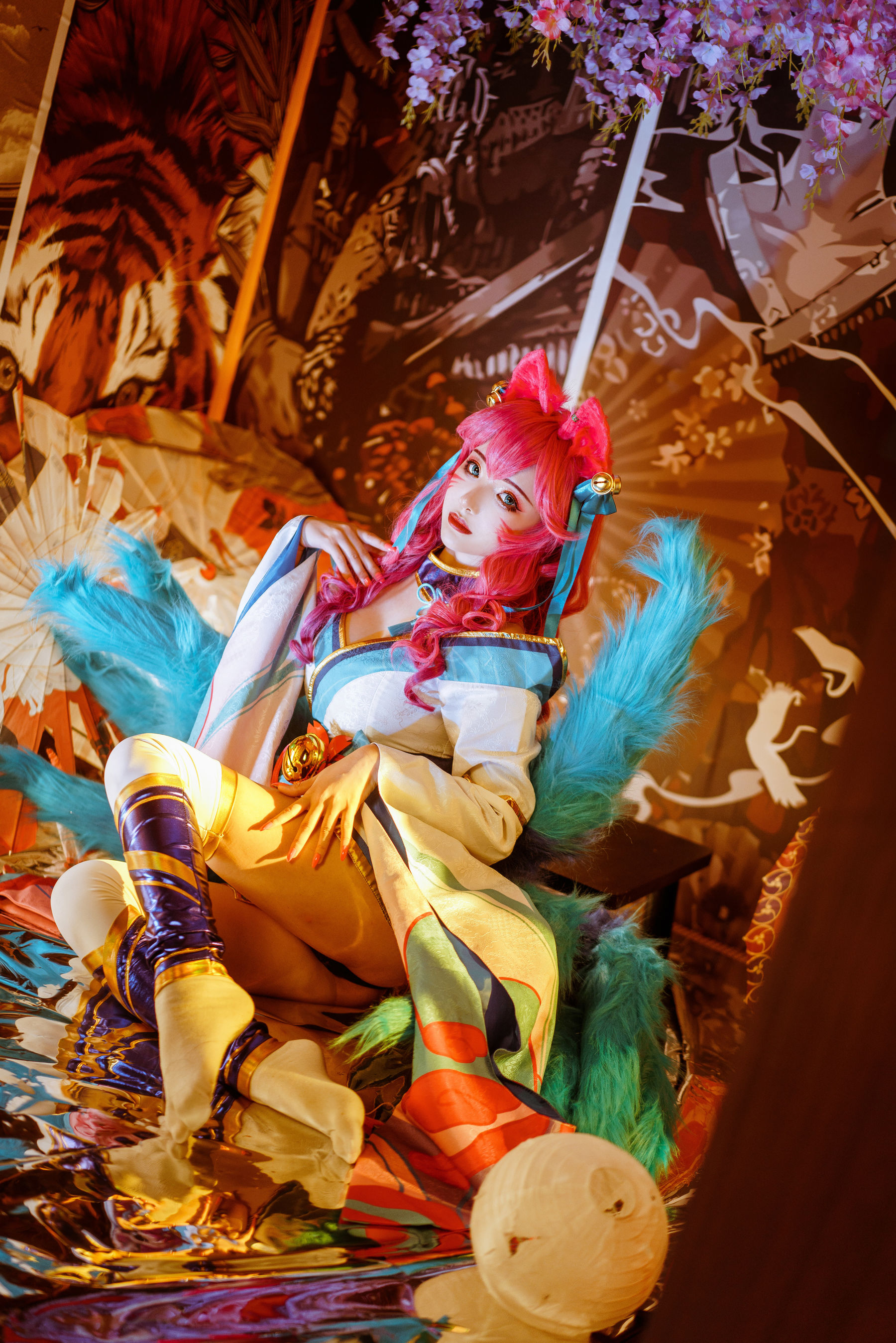 [Cosplay写真] 动漫博主雯妹 – 阿狸 [14P]