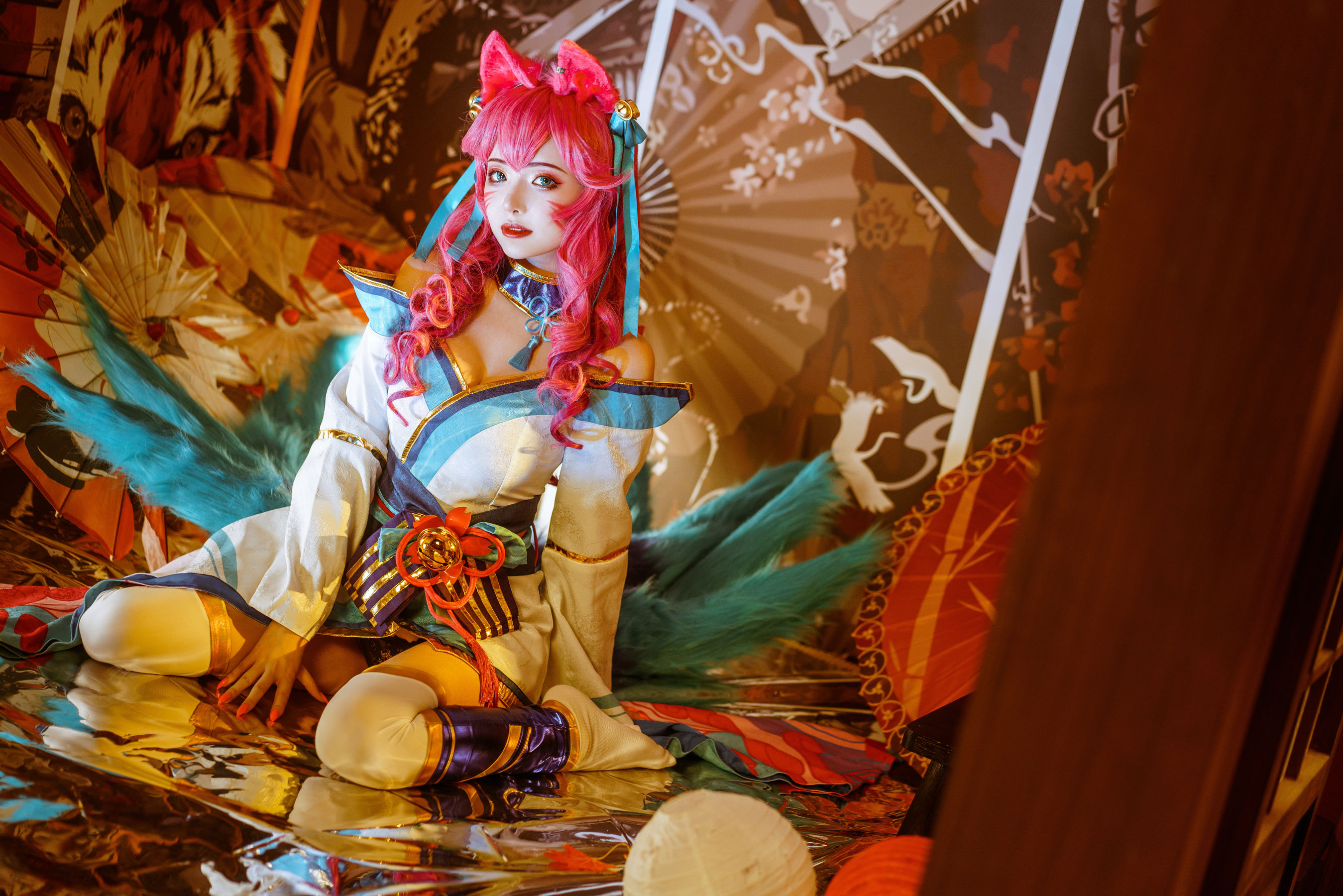 [Cosplay写真] 动漫博主雯妹 – 阿狸 [14P]