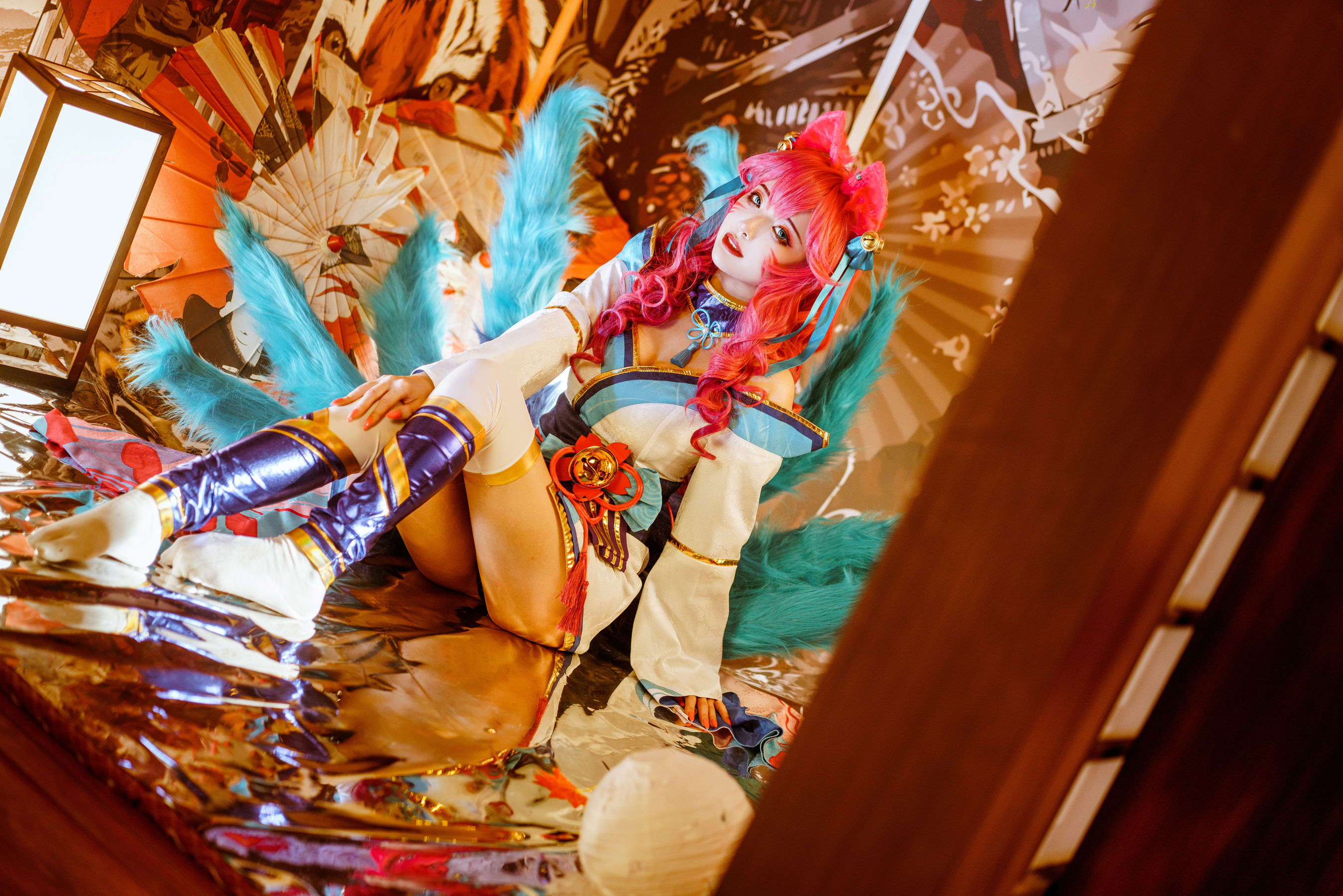 [Cosplay写真] 动漫博主雯妹 – 阿狸 [14P]