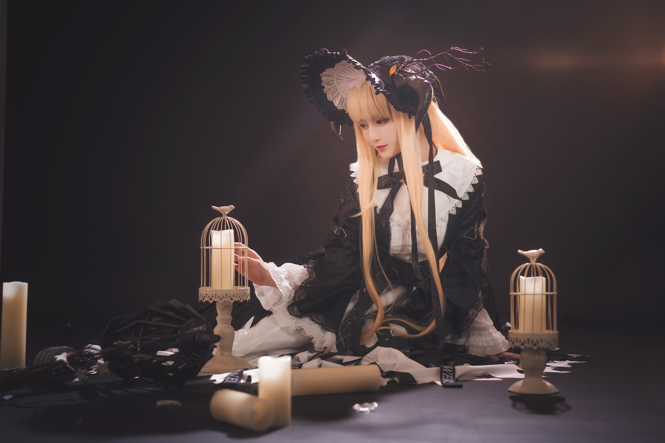 [Cosplay写真] 动漫博主铁板烧鬼舞w – 夜莺 [17P]