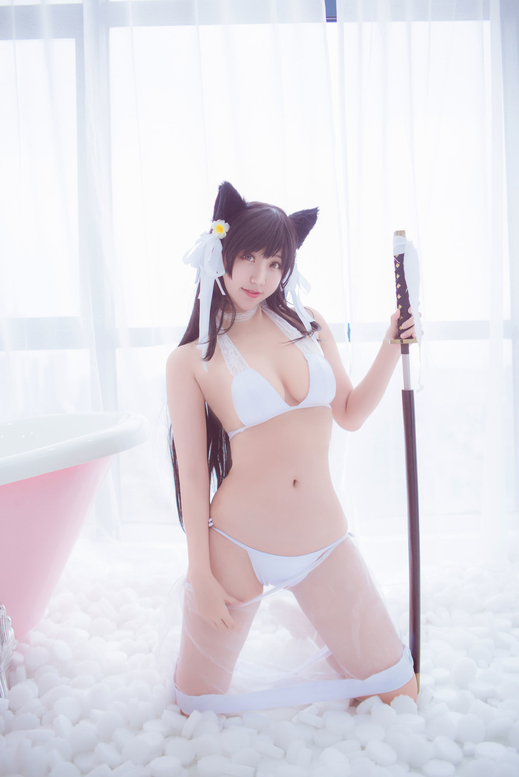[萝莉COS] 黑川 – 爱宕泳衣 [15P]