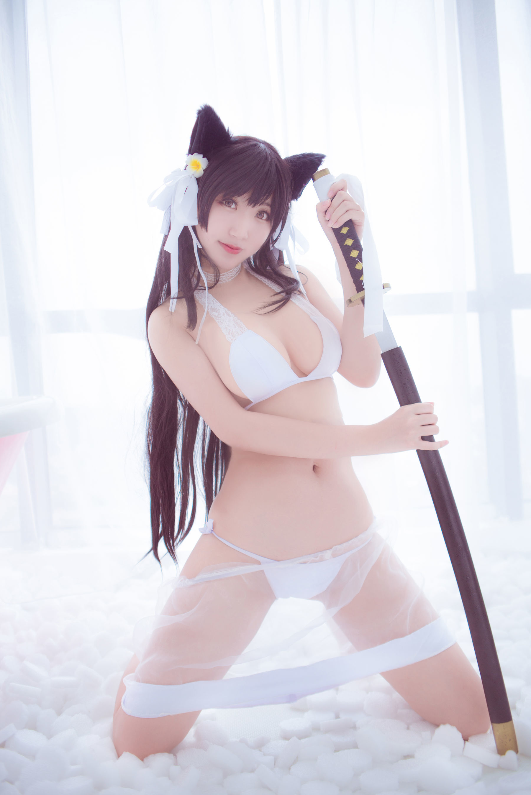 [萝莉COS] 黑川 – 爱宕泳衣 [15P]
