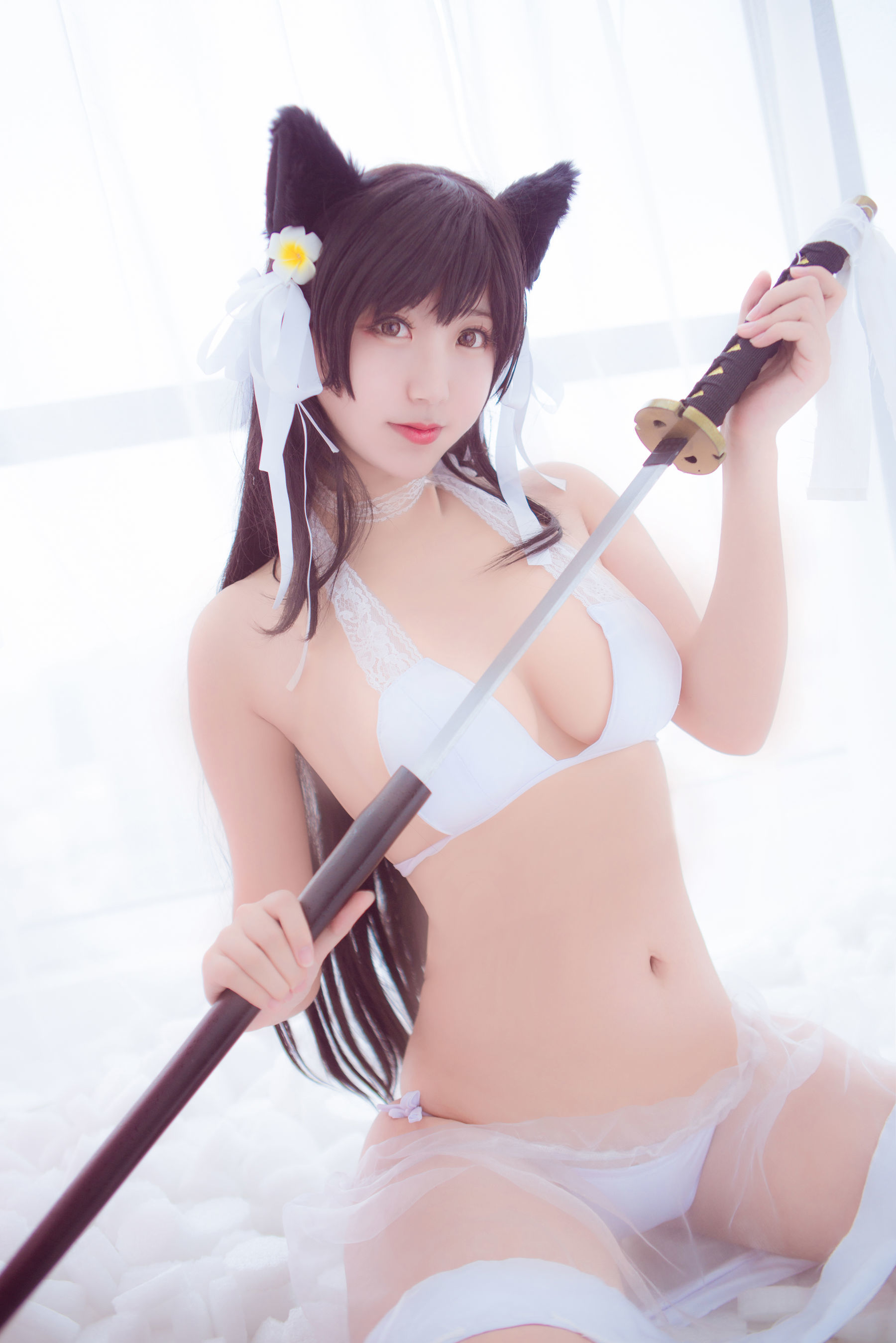 [萝莉COS] 黑川 – 爱宕泳衣 [15P]