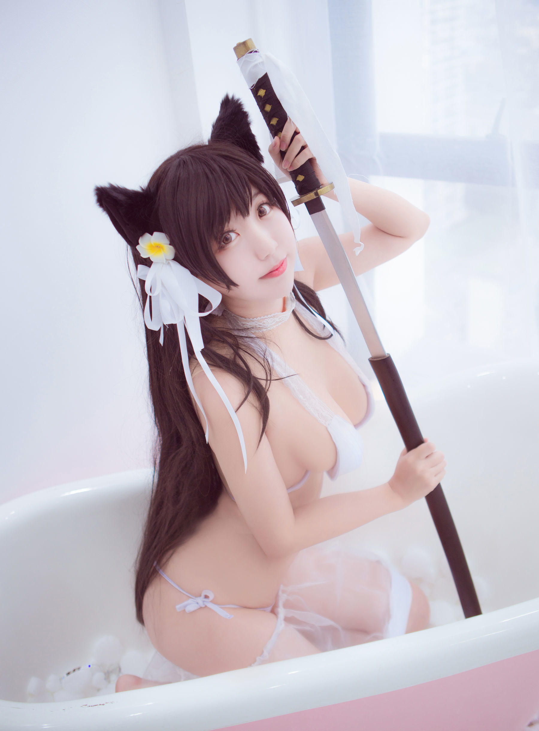 [萝莉COS] 黑川 – 爱宕泳衣 [15P]