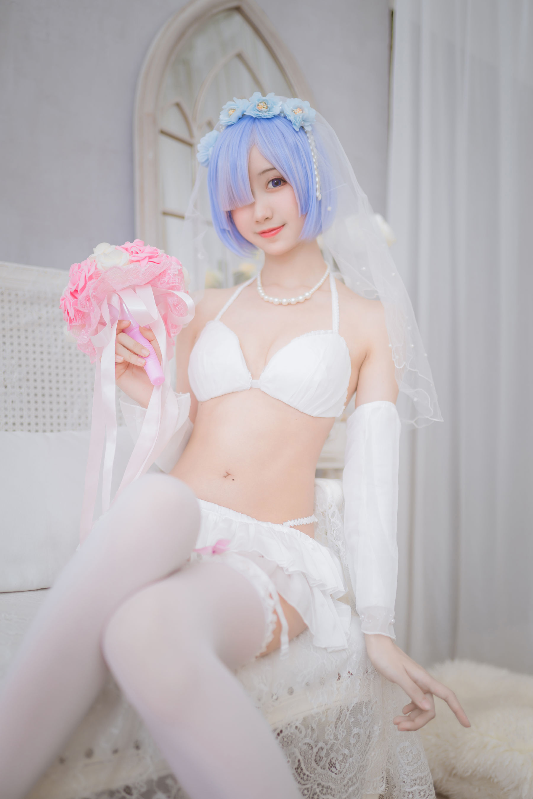 萌系小姐姐木绵绵OwO – 蕾姆婚纱 [30P]