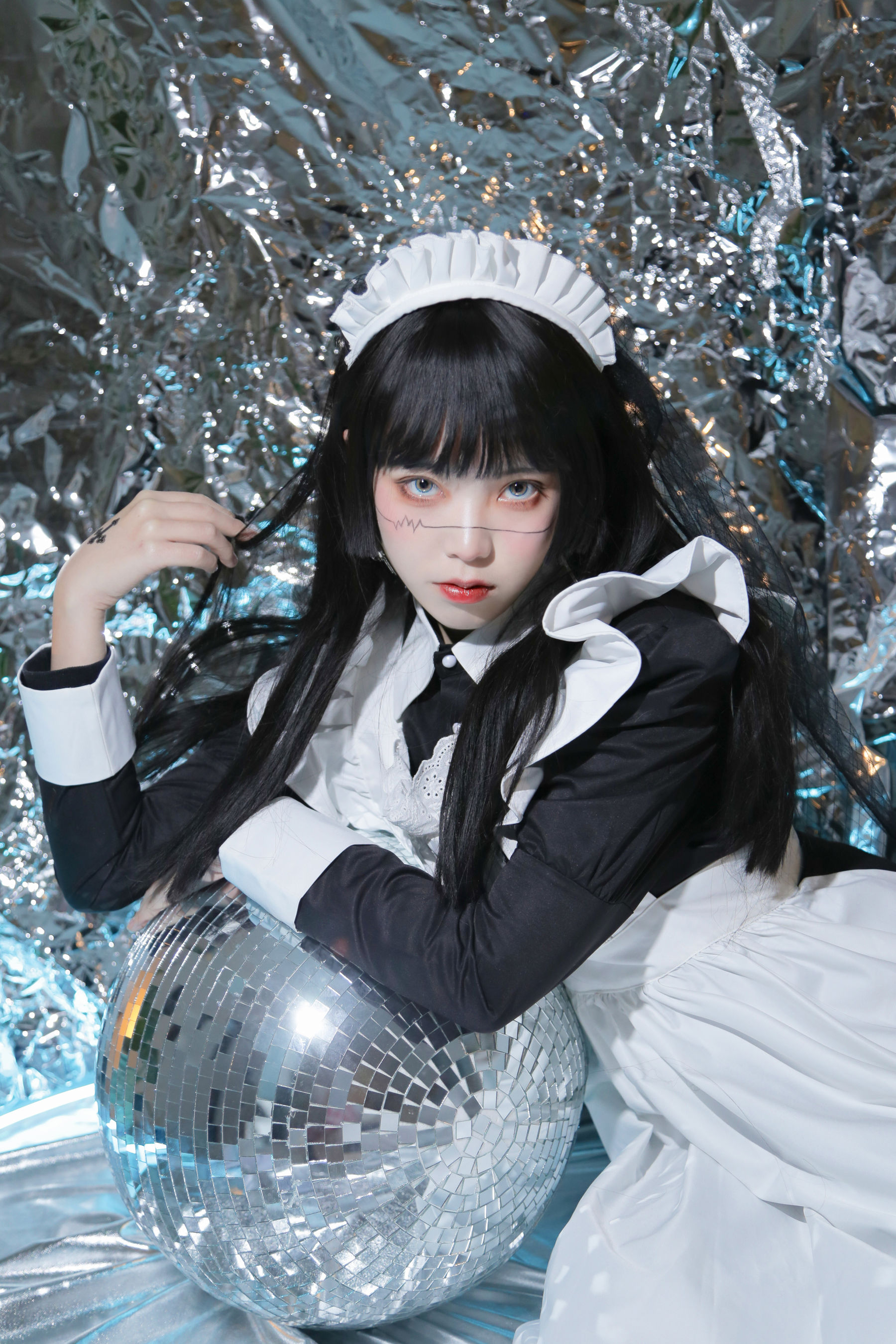 可爱妹子Fushii_海堂 – 生化女仆 [46P]