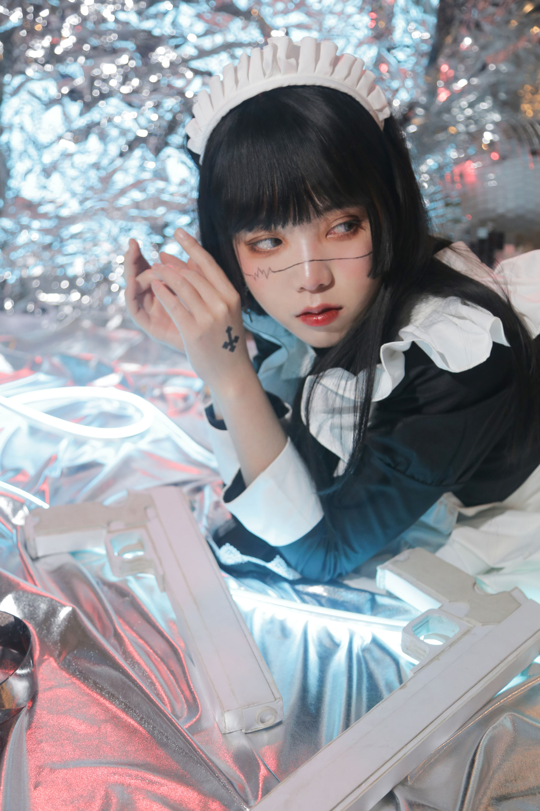 可爱妹子Fushii_海堂 – 生化女仆 [46P]
