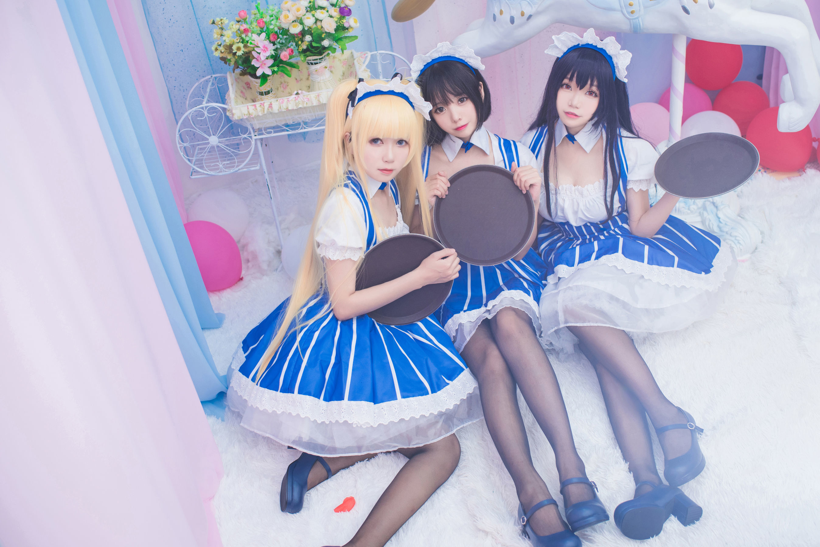 [萝莉COS] 白金Saki – 女仆 [21P]