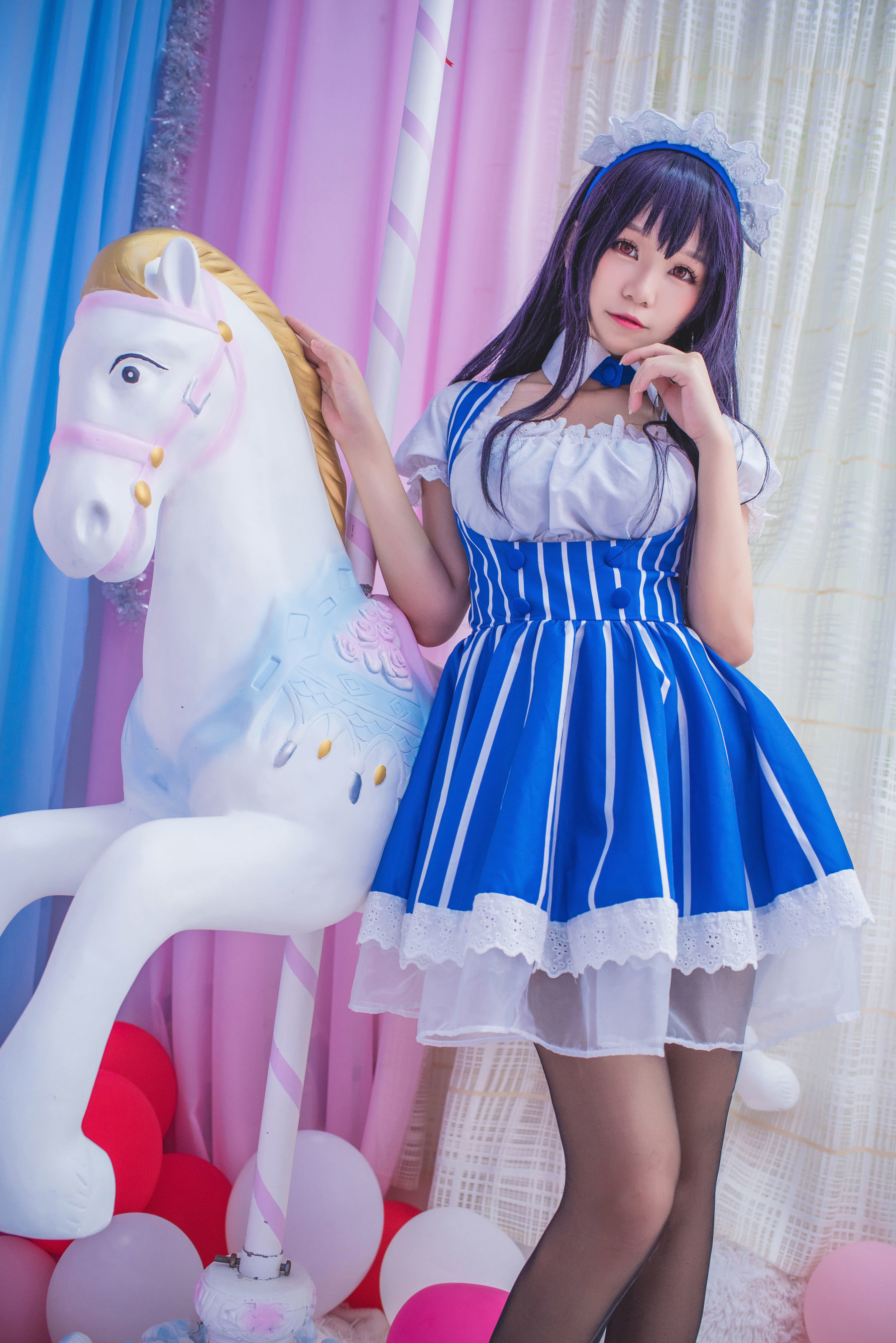 [萝莉COS] 白金Saki – 女仆 [21P]