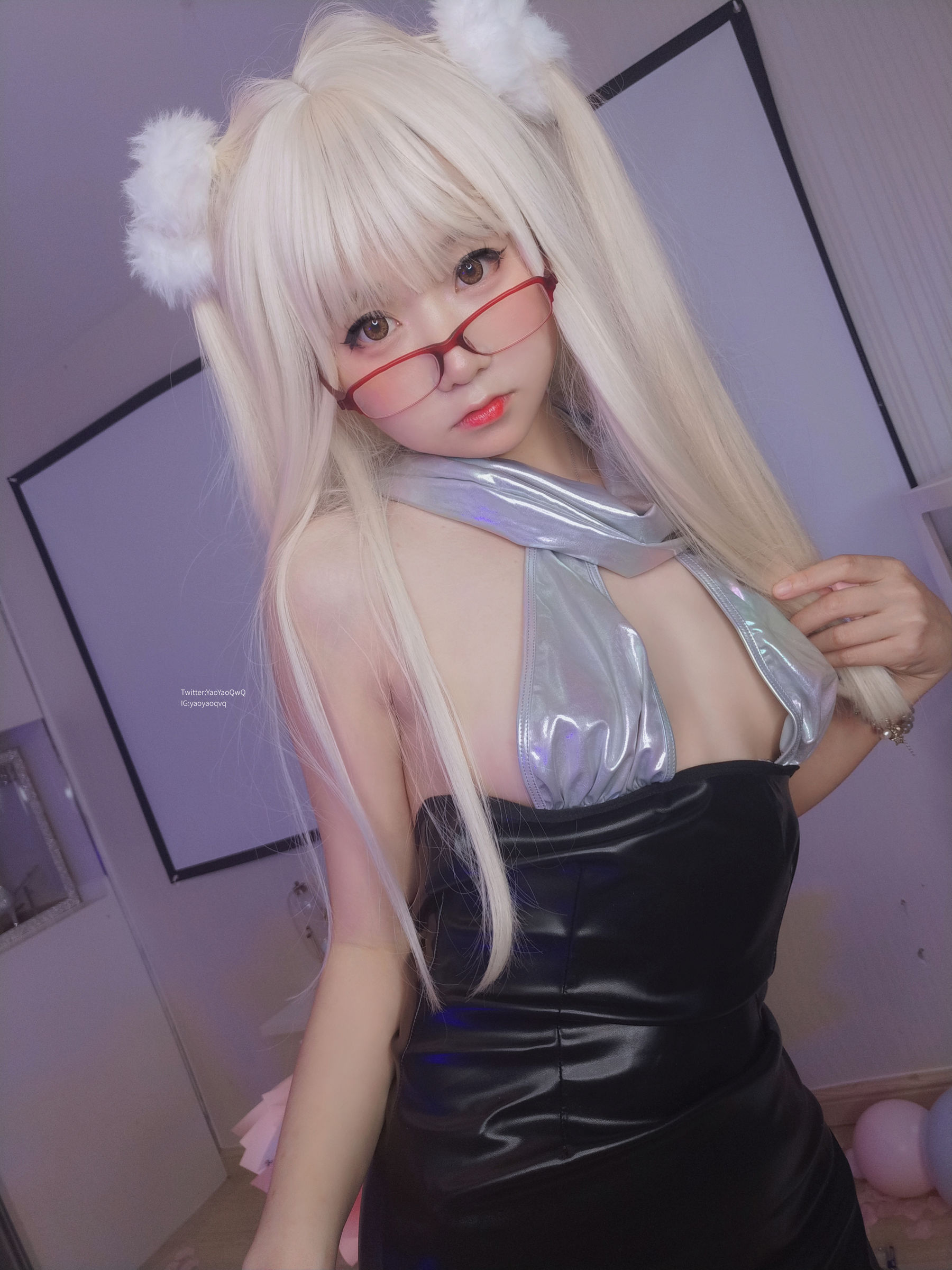 萌妹子Coser摇摇乐yoyo fantia 黑丝猫女 [115P]