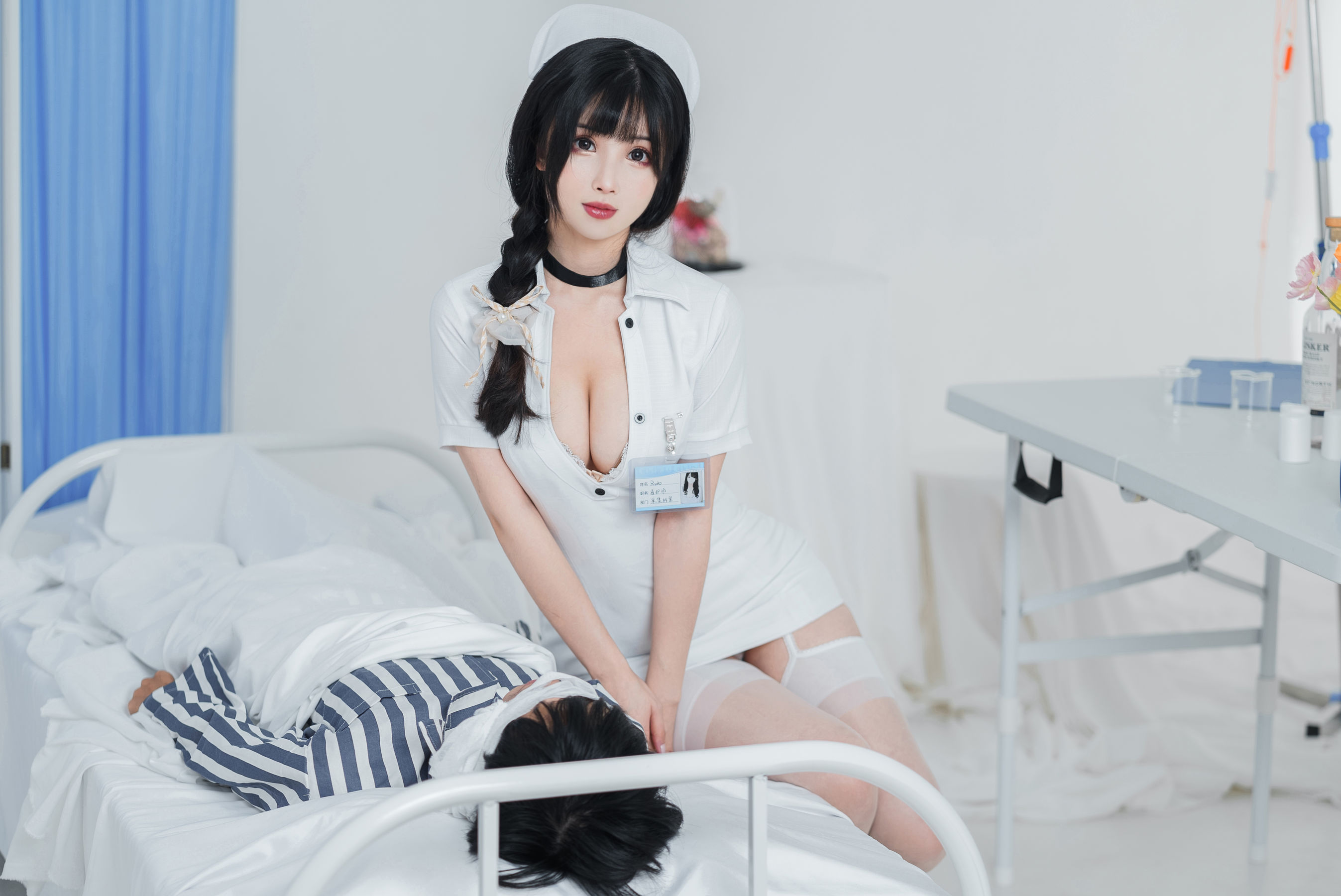 COS福利rioko凉凉子(肉扣热热子) – 采集室实习护士 [48P]