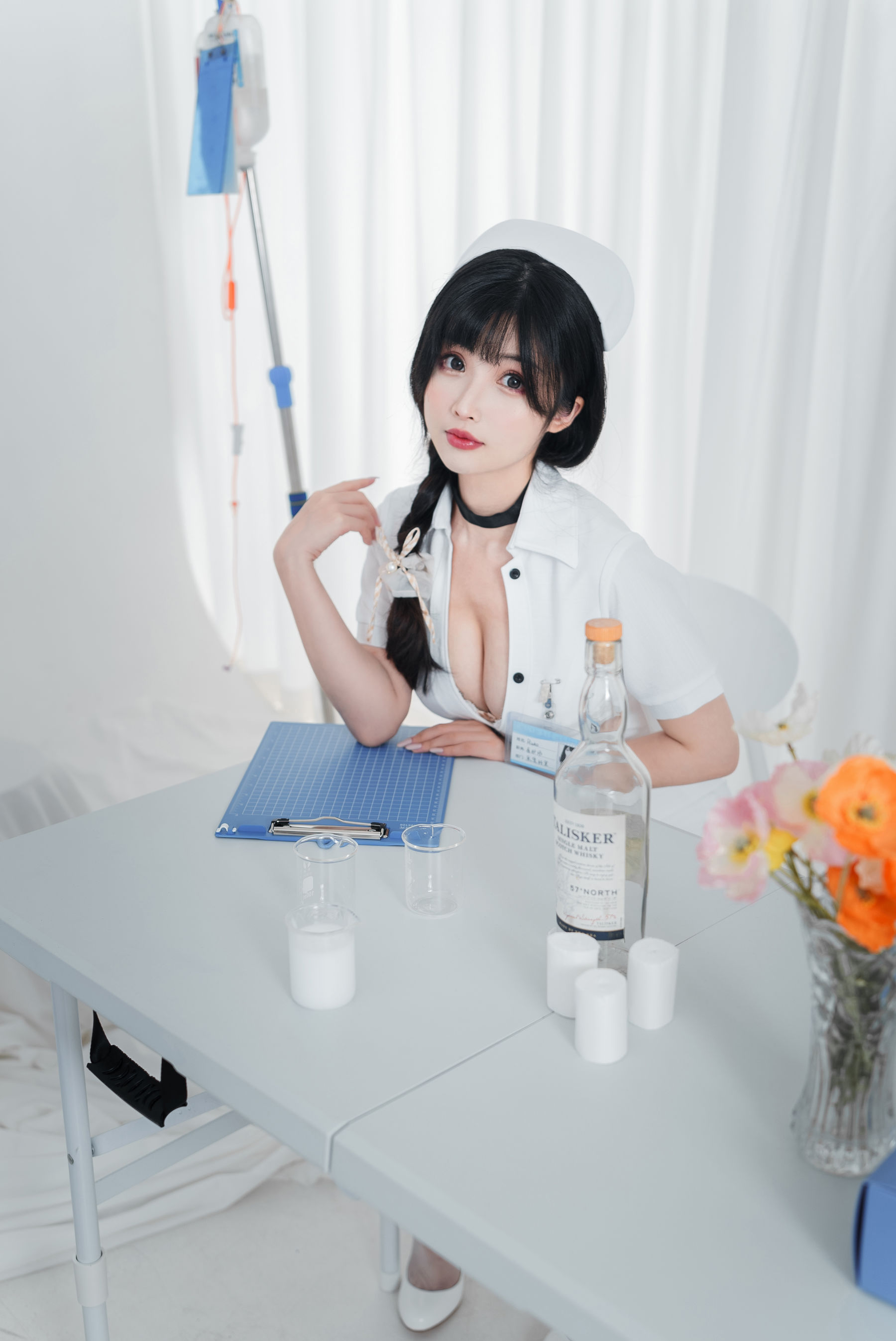COS福利rioko凉凉子(肉扣热热子) – 采集室实习护士 [48P]