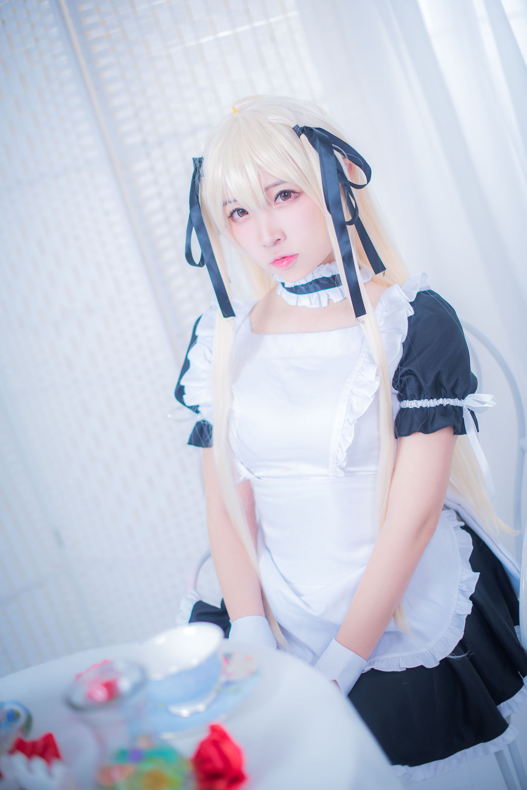 [Cosplay写真] 人气Coser二佐Nisa – 穹妹女仆 [21P]