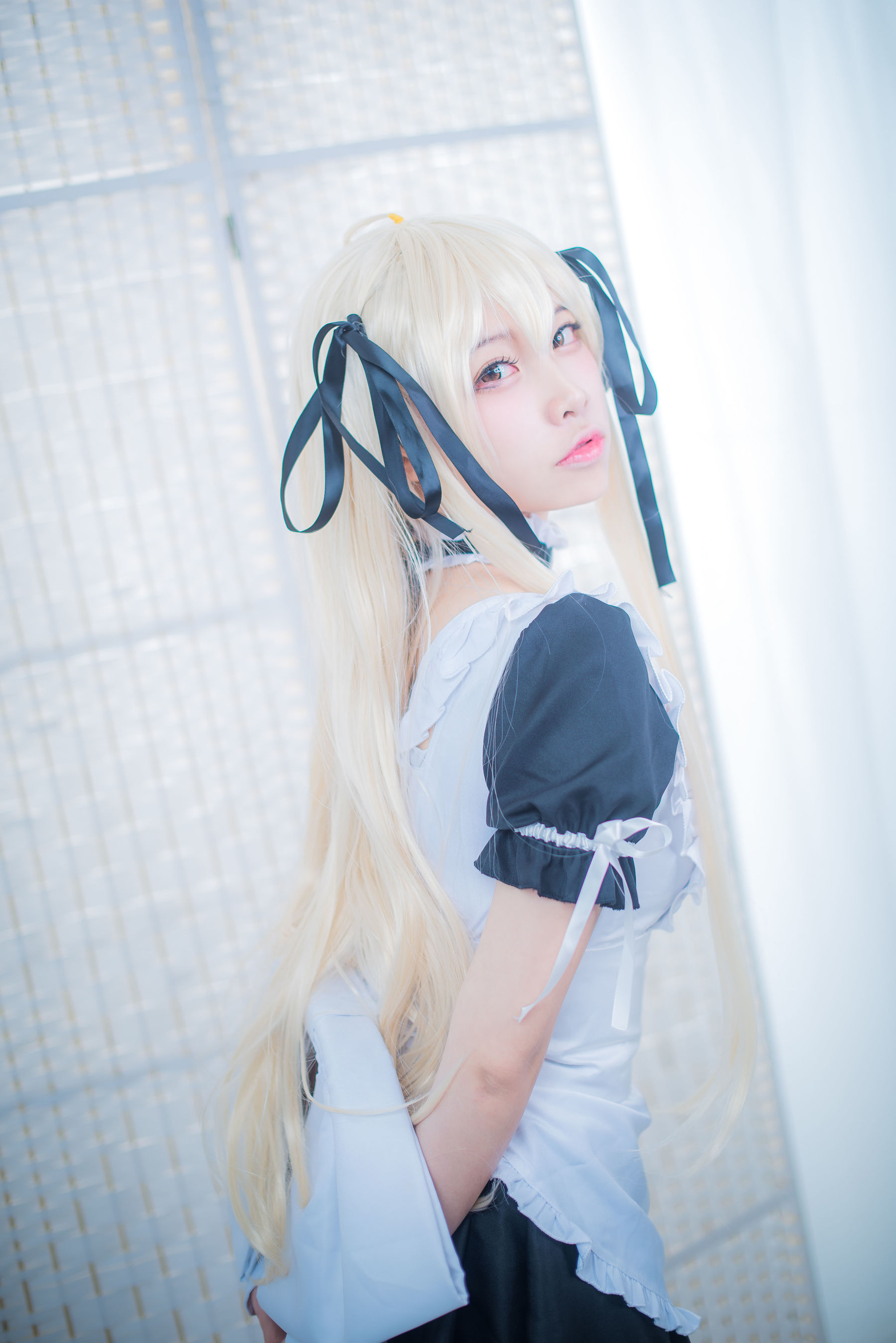 [Cosplay写真] 人气Coser二佐Nisa – 穹妹女仆 [21P]