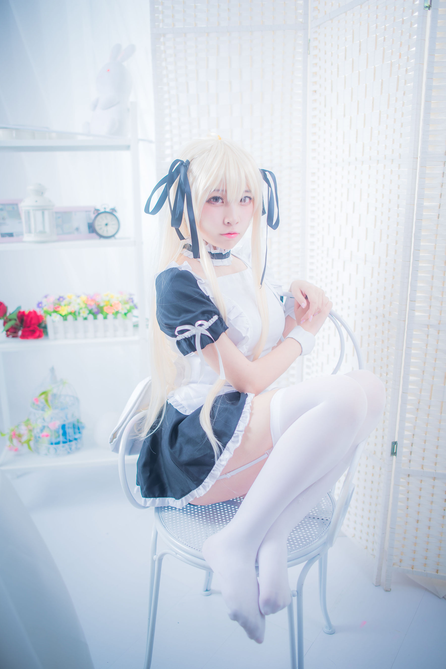 [Cosplay写真] 人气Coser二佐Nisa – 穹妹女仆 [21P]