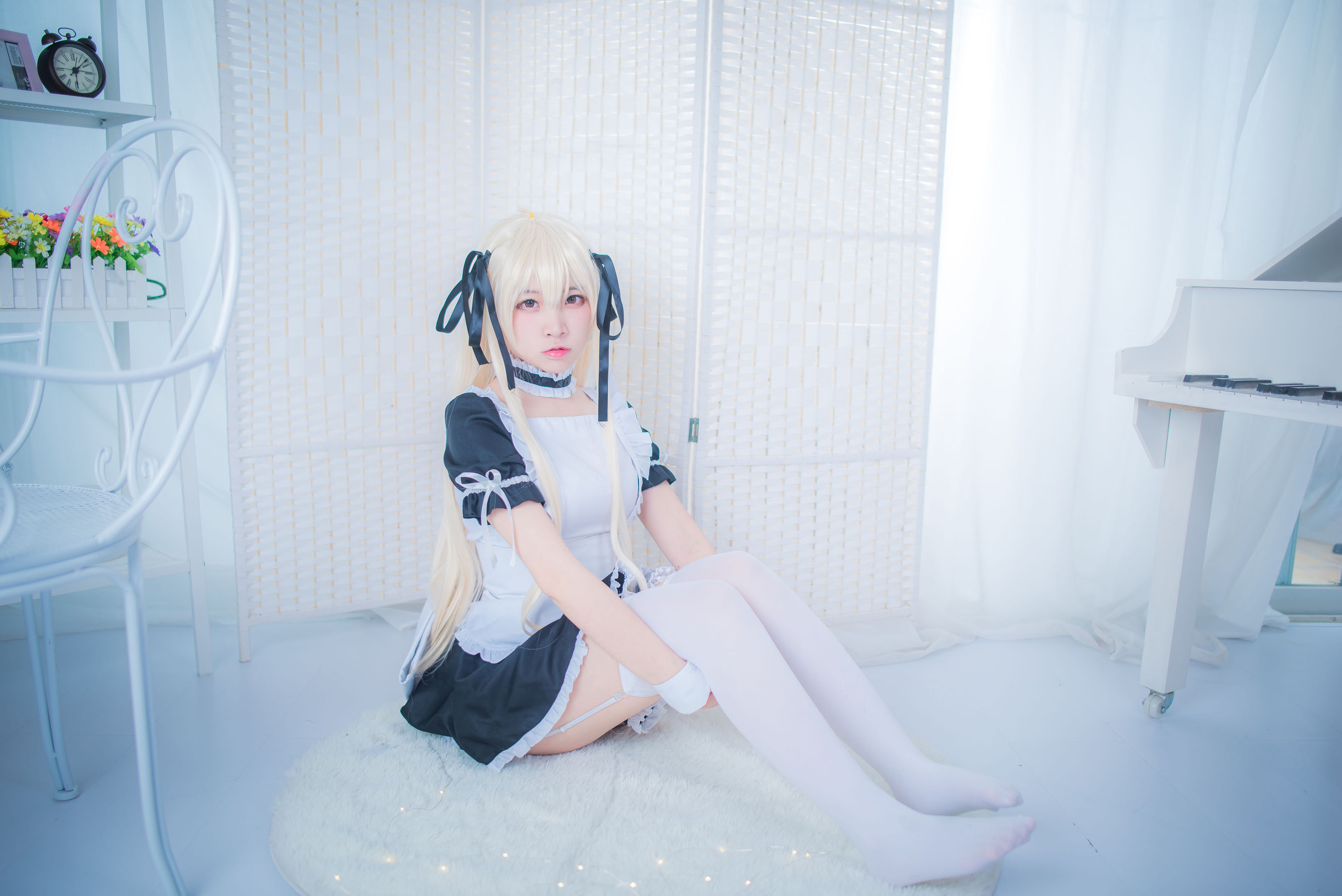 [Cosplay写真] 人气Coser二佐Nisa – 穹妹女仆 [21P]