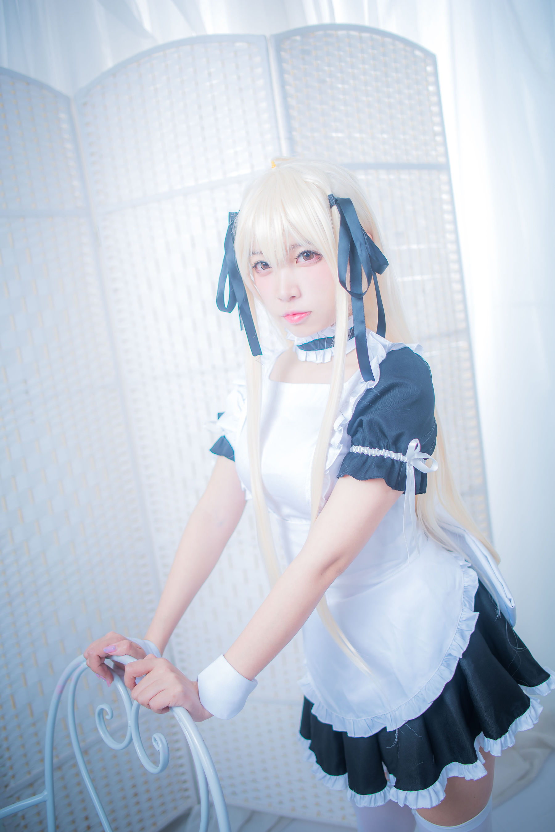 [Cosplay写真] 人气Coser二佐Nisa – 穹妹女仆 [21P]