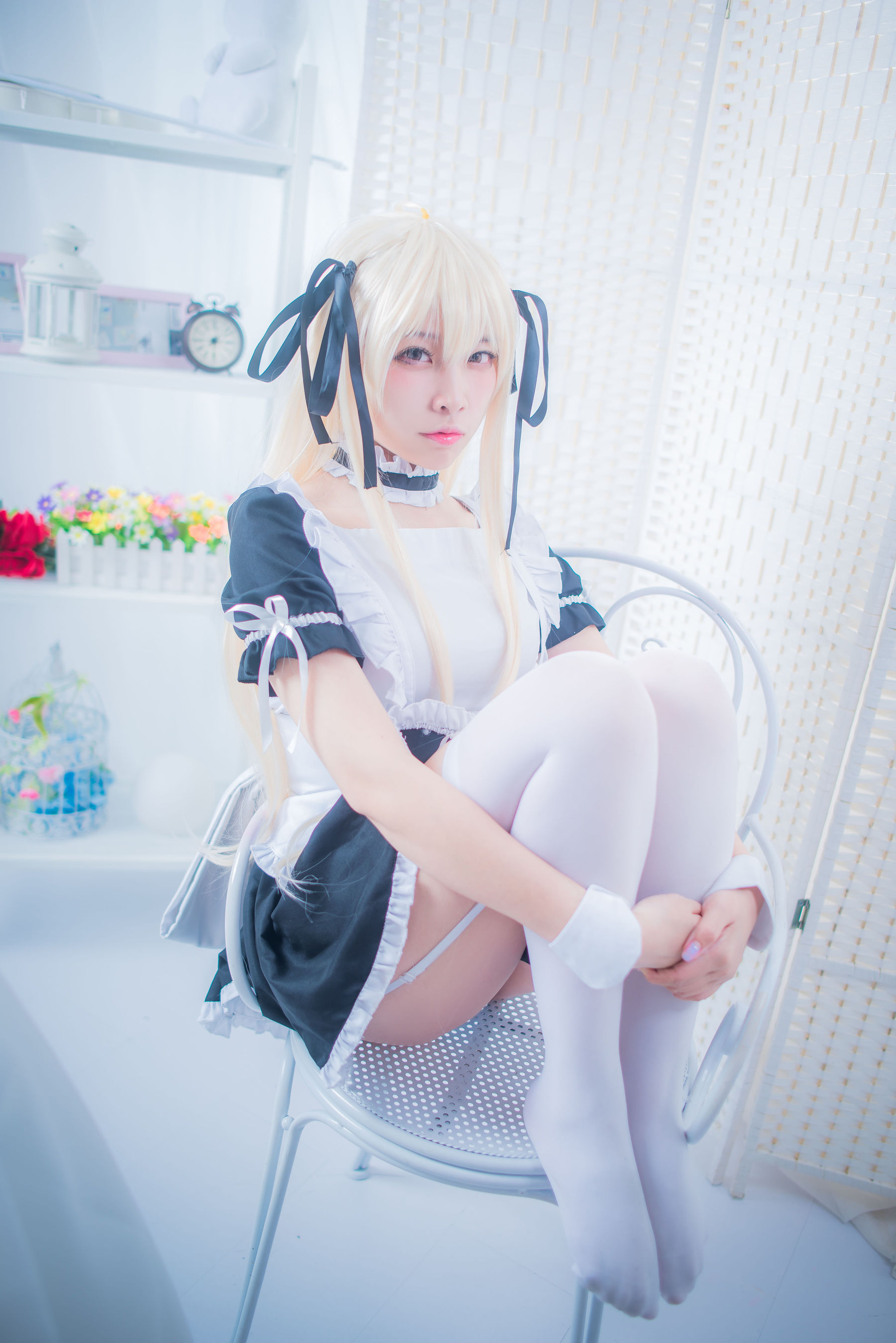 [Cosplay写真] 人气Coser二佐Nisa – 穹妹女仆 [21P]
