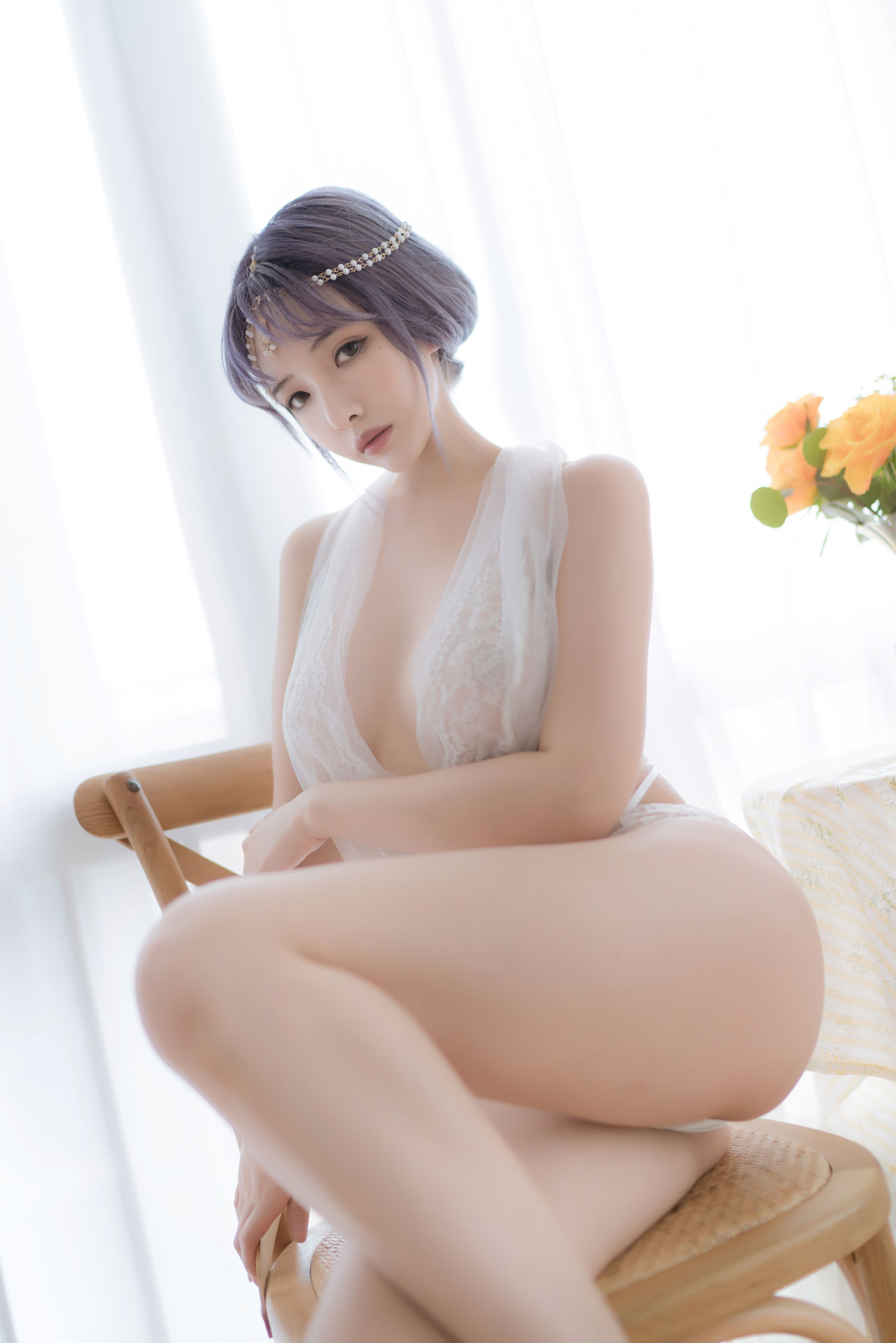 动漫博主雯妹 – 白色希腊 [36P]