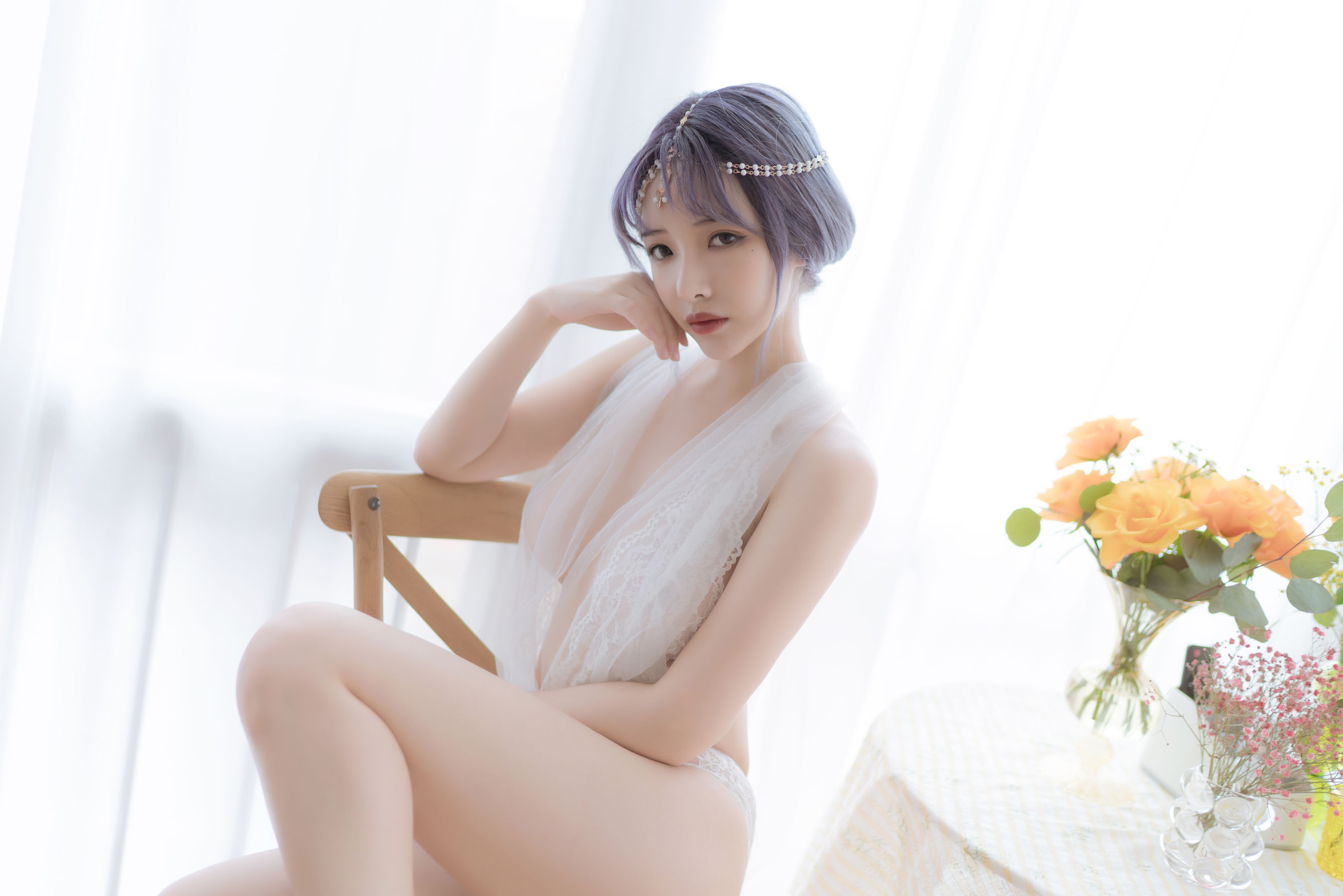 动漫博主雯妹 – 白色希腊 [36P]