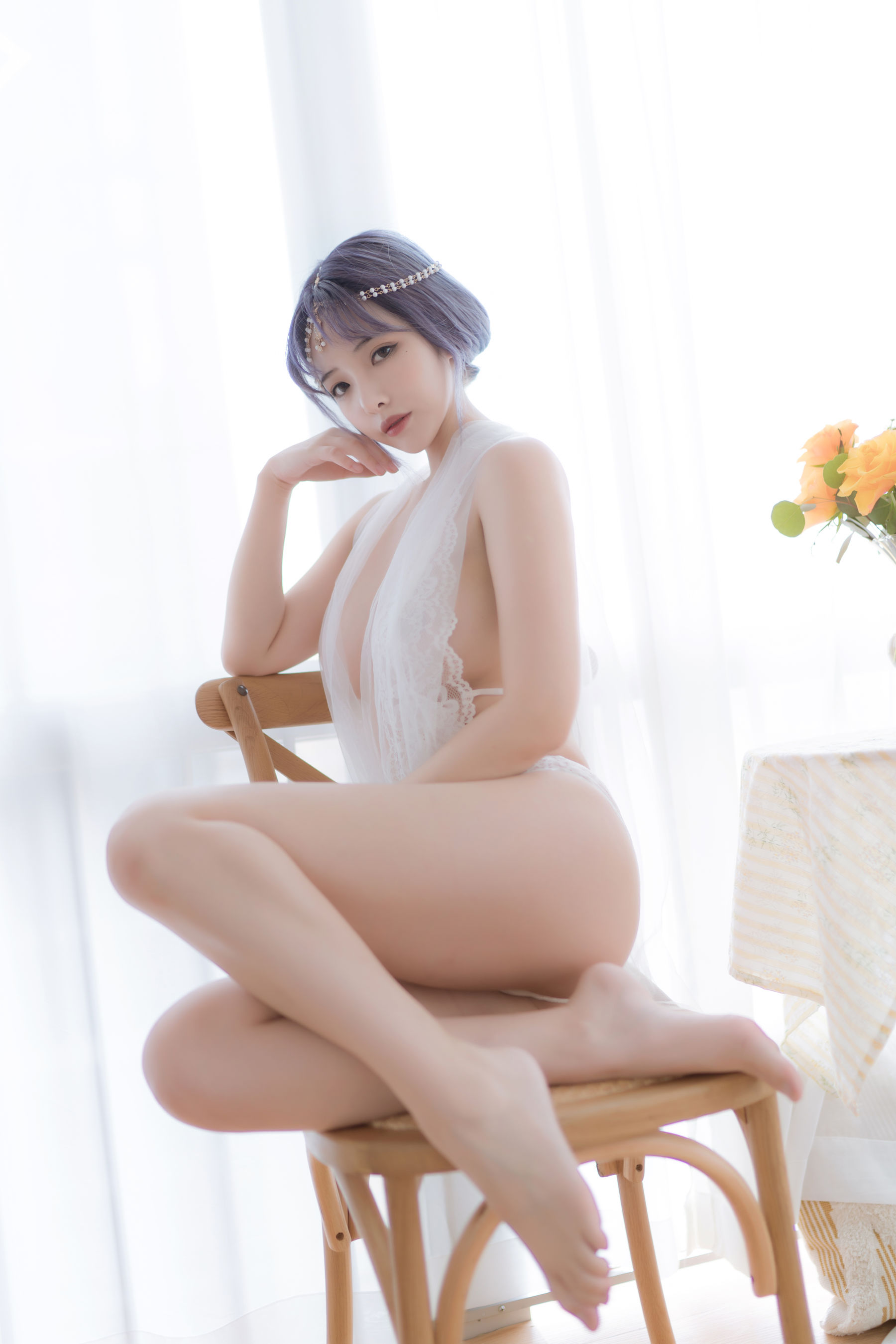 动漫博主雯妹 – 白色希腊 [36P]