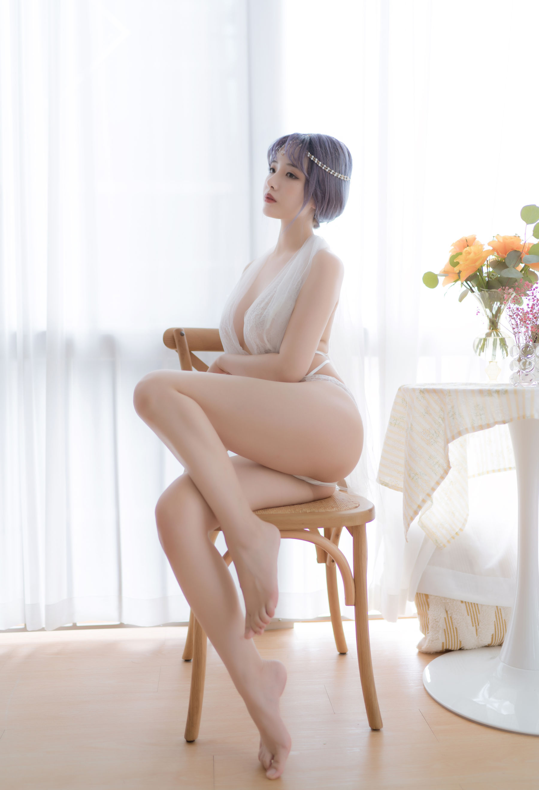 动漫博主雯妹 – 白色希腊 [36P]