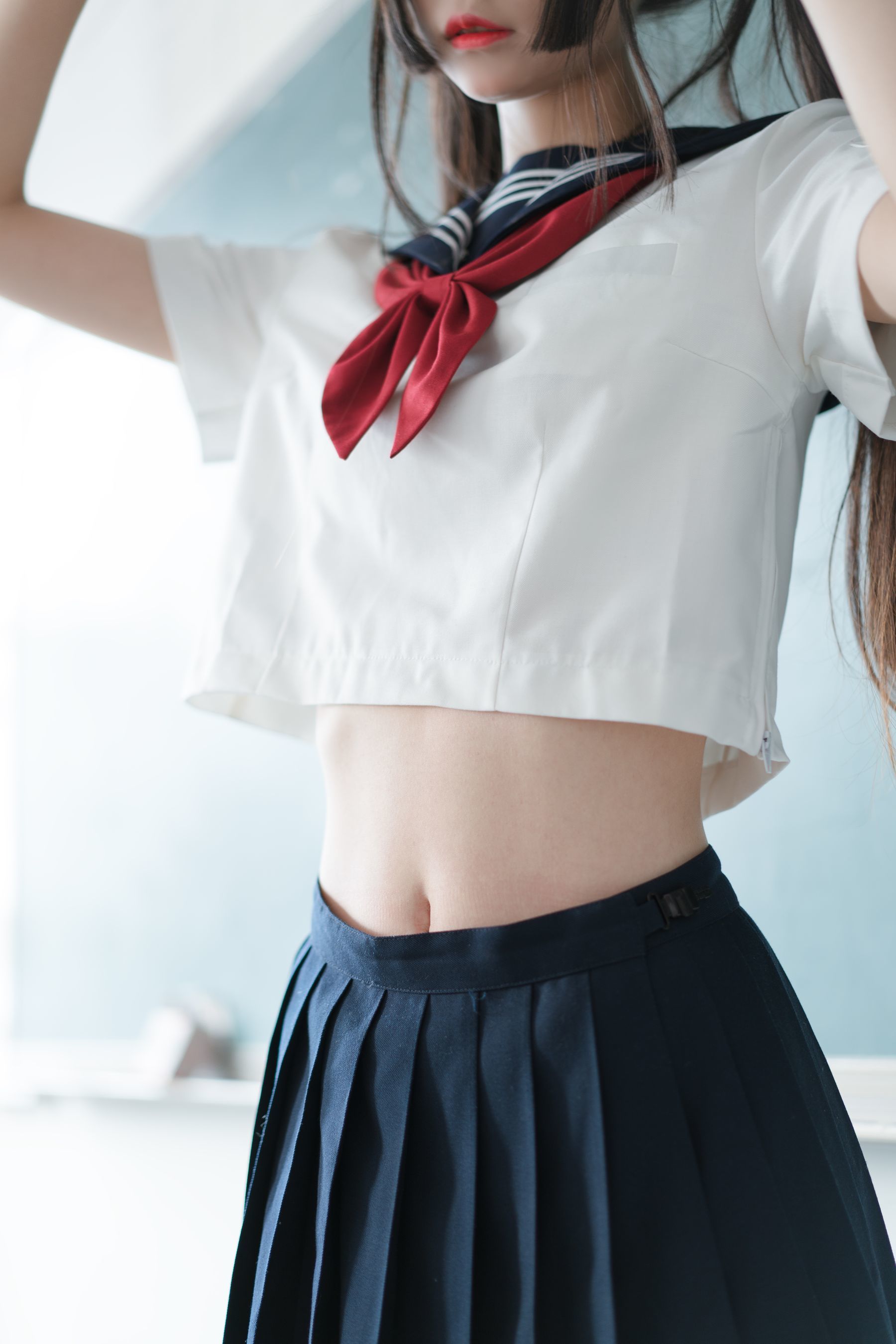 [萝莉COS] 清纯少女五更百鬼 – JK制服 [43P]