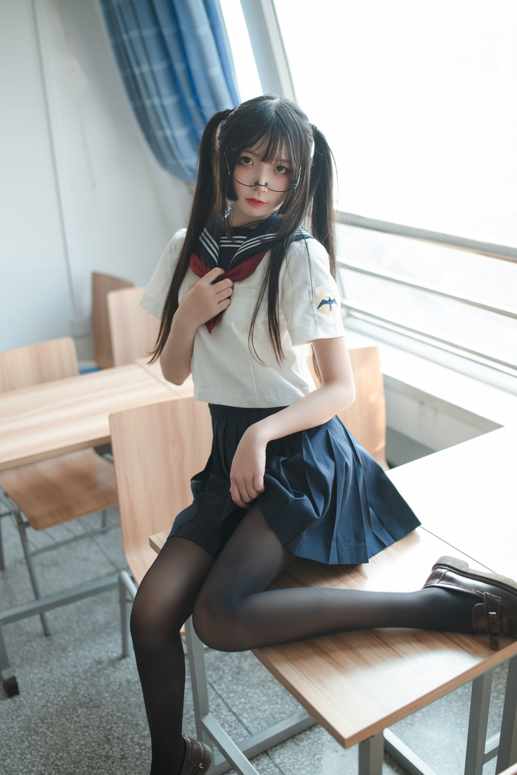 [萝莉COS] 清纯少女五更百鬼 – JK制服 [43P]