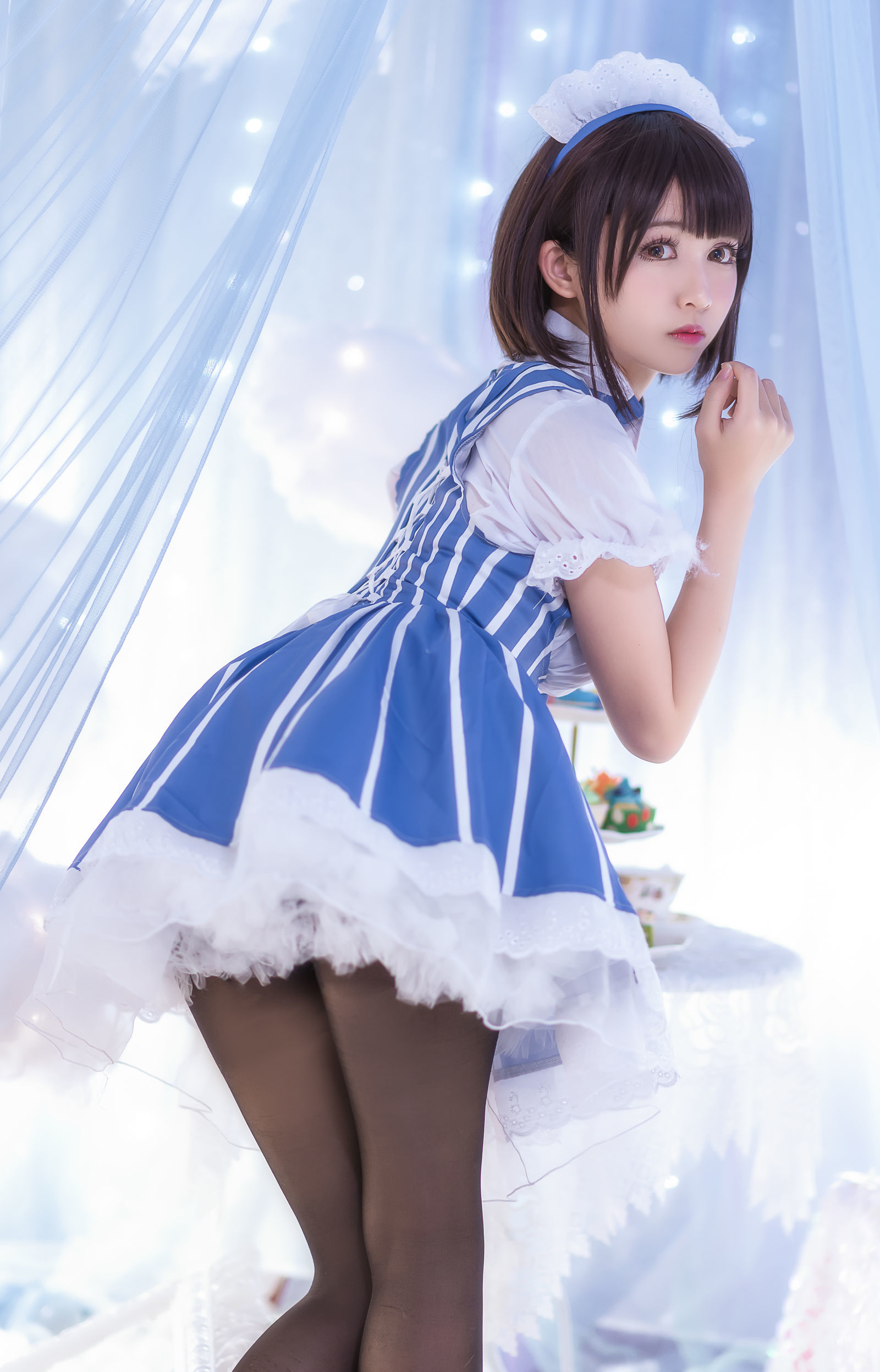 [萝莉COS] 鳗鱼霏儿 – 加藤惠 女仆 [19P]