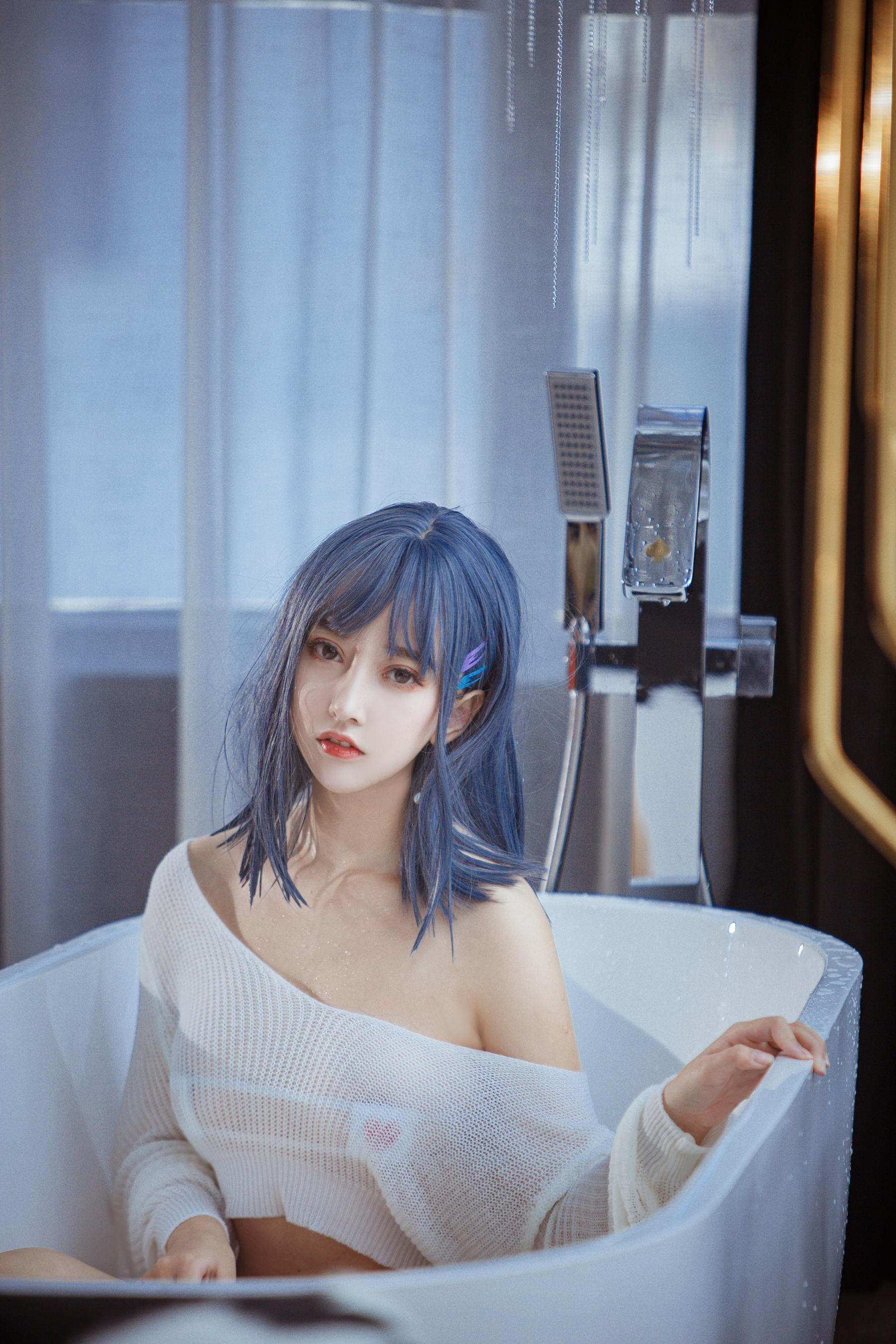 [萝莉COS] 斗鱼米线线sama – 浴缸 [23P]