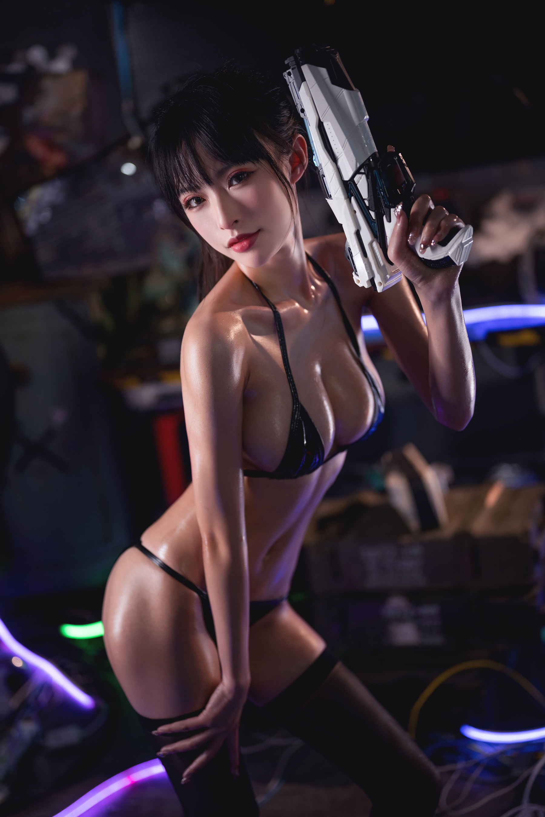 尤物清水由乃 – 抹油比基尼 [55P]