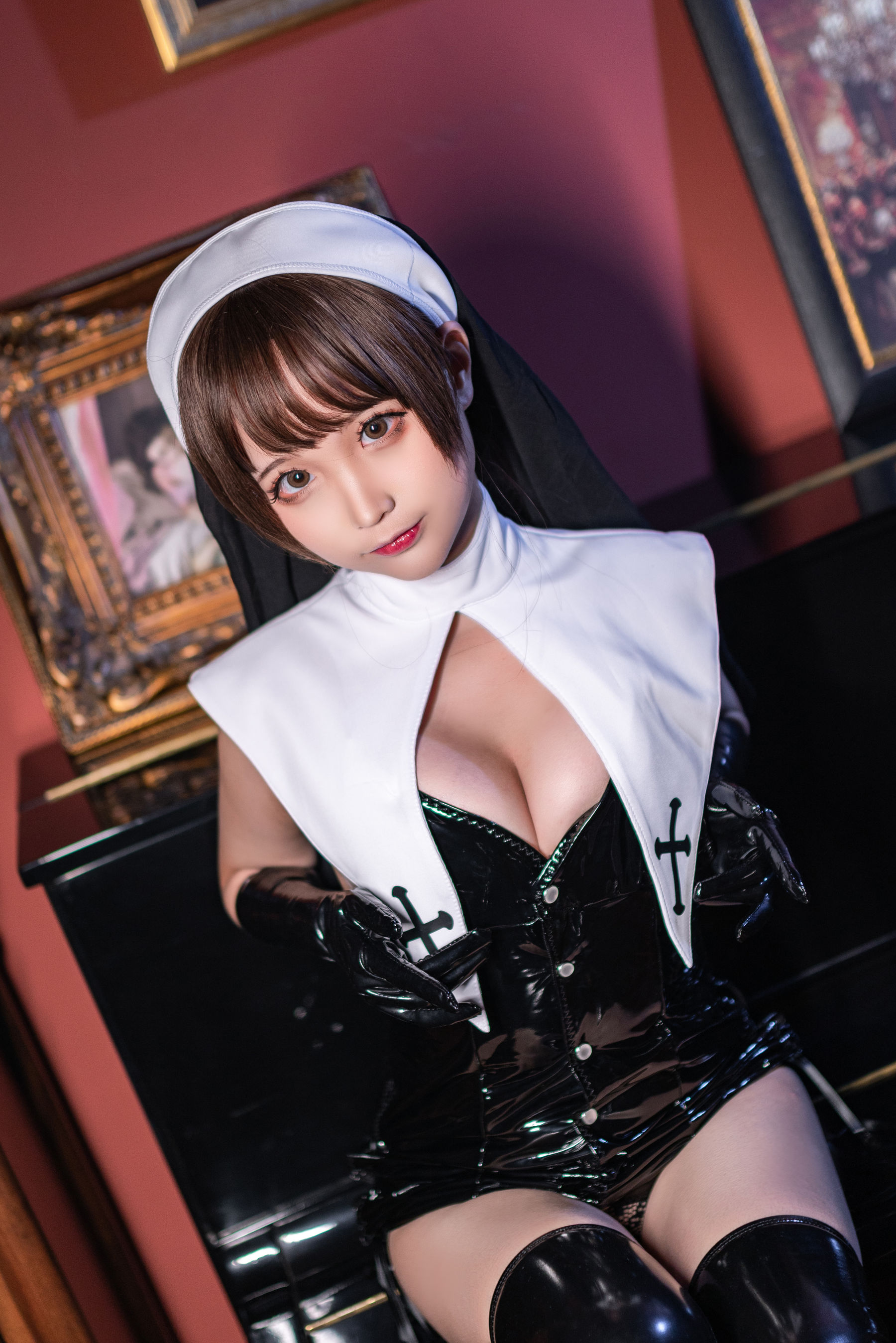 动漫博主蠢沫沫 – 魅–皮修女 [40P]
