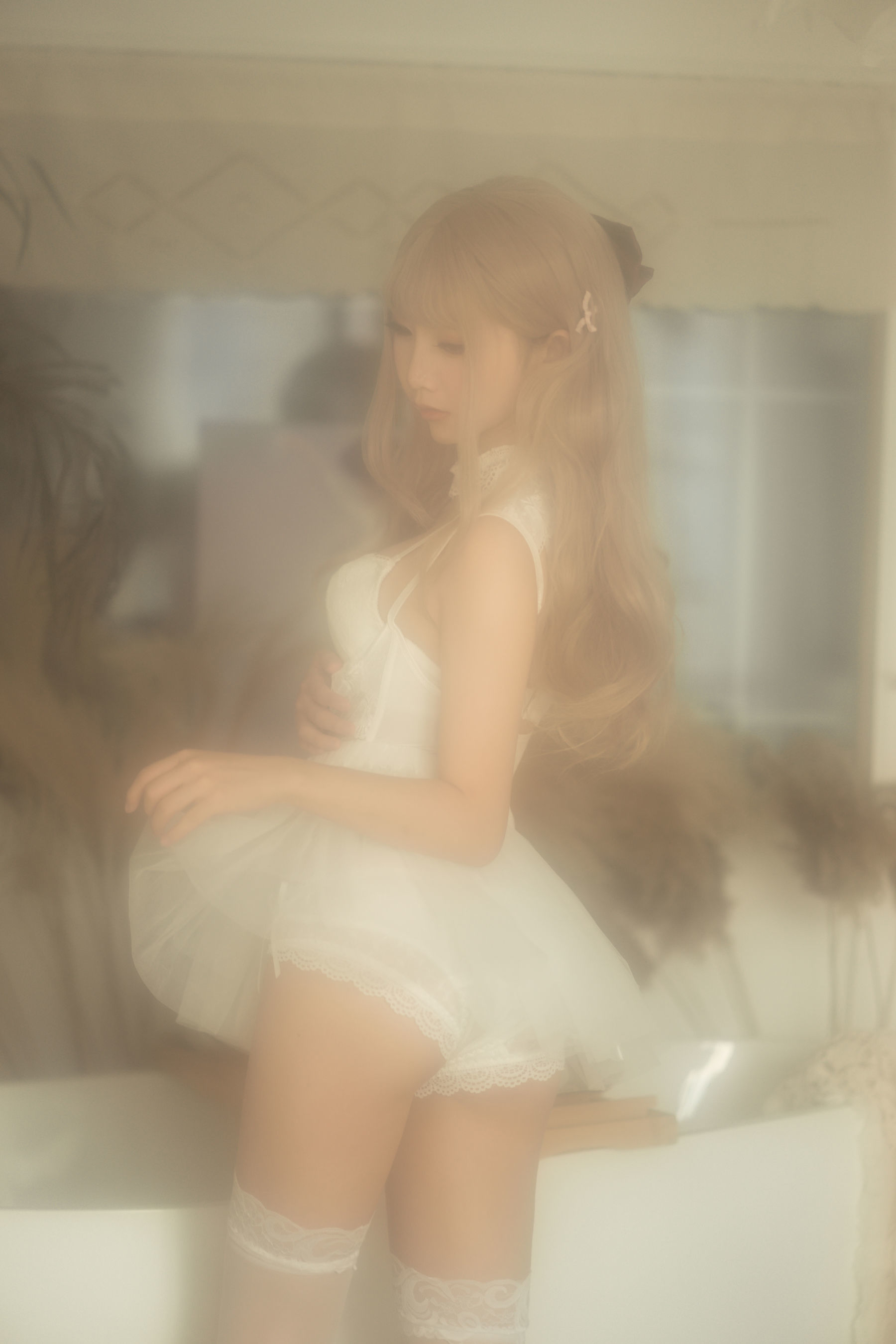 [萝莉COS] 面饼仙儿 – 复古内衣套 [25P]