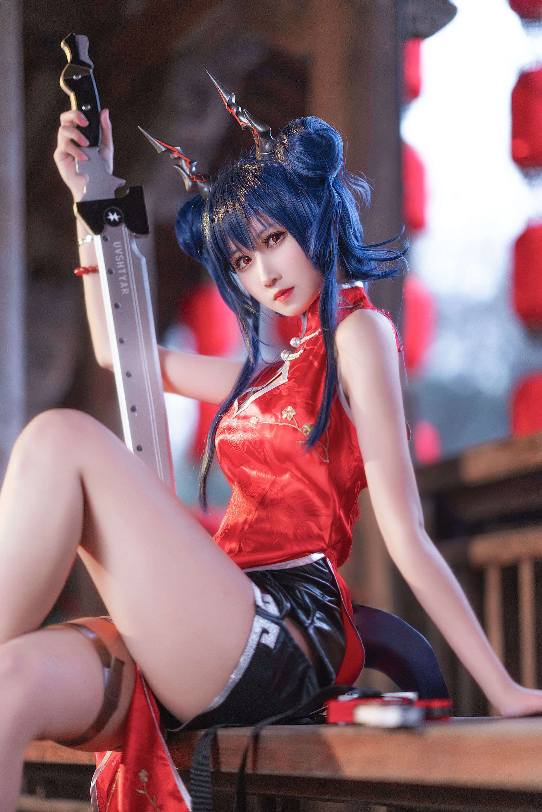 微博妹子三度_69 明日方舟 旗袍 [13P]