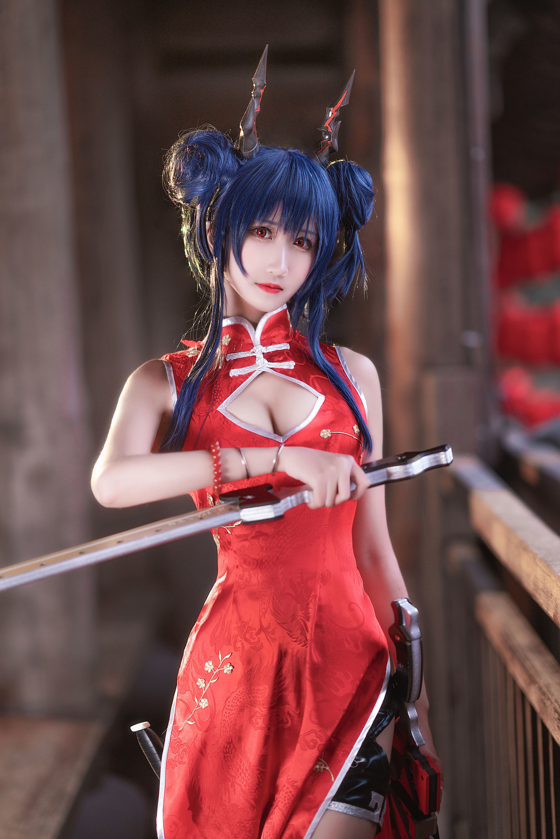微博妹子三度_69 明日方舟 旗袍 [13P]
