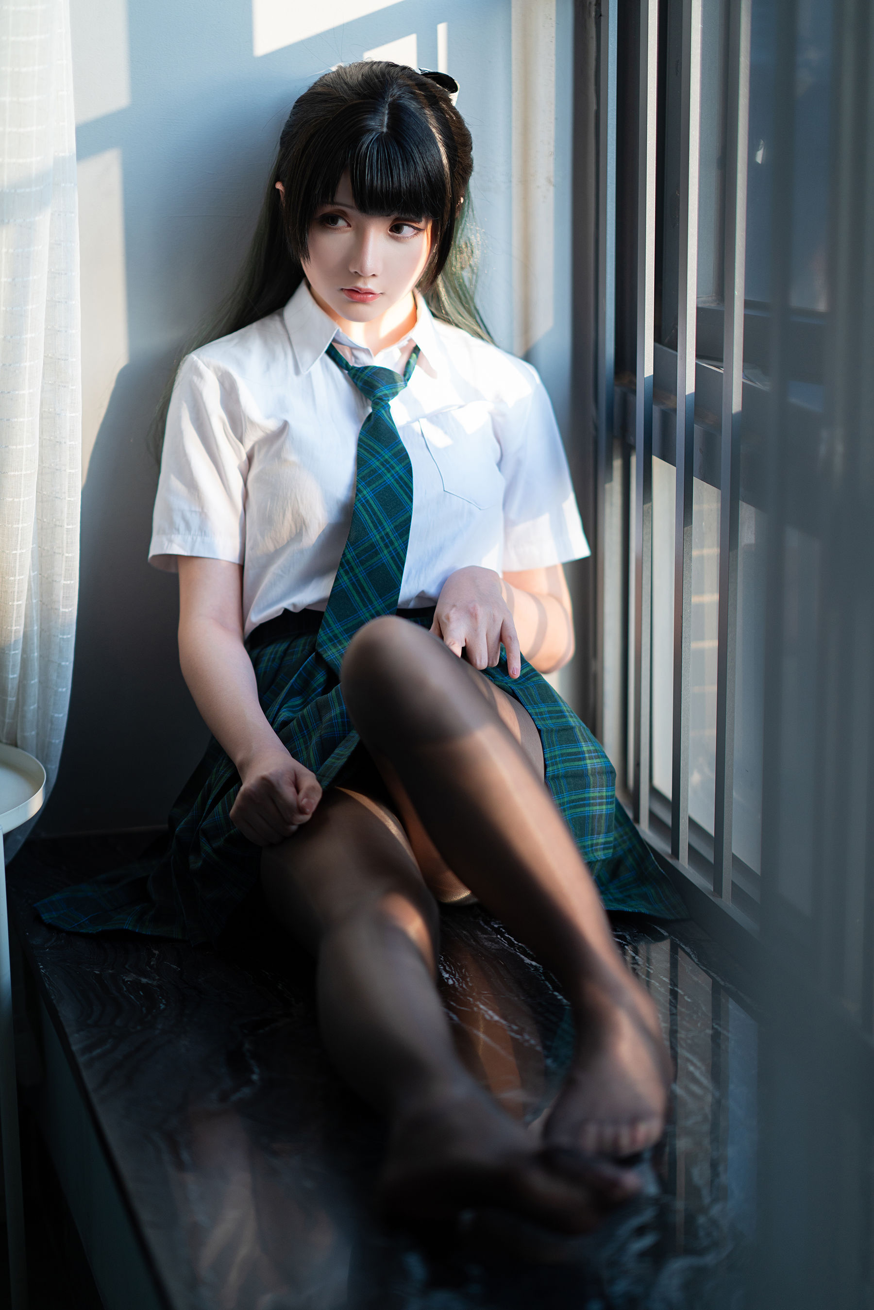 Coser小姐姐星之迟迟 – JK-绿 [100P]