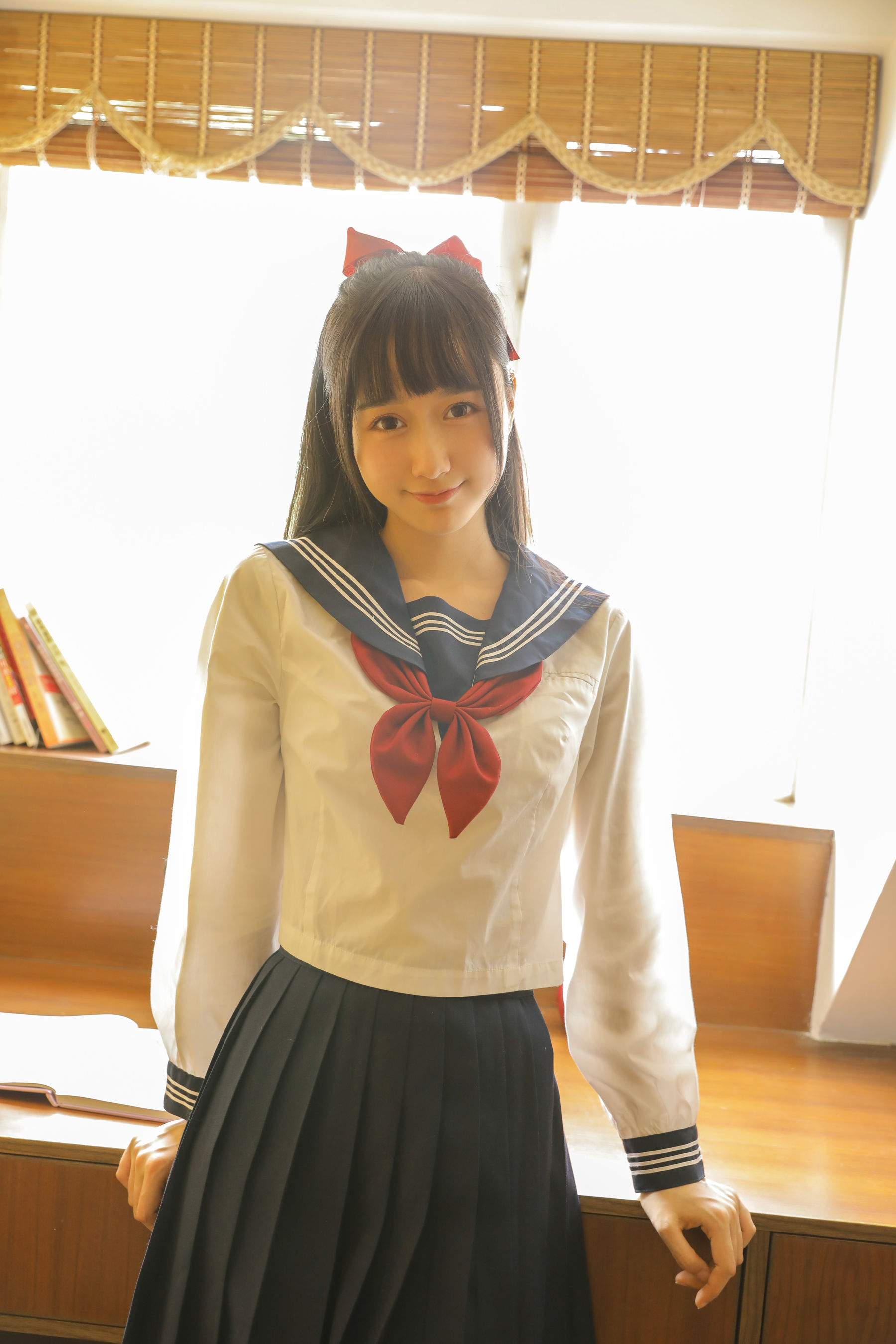 [萝莉COS] 木绵绵OwO – 绵相随 JK水手服 [32P]