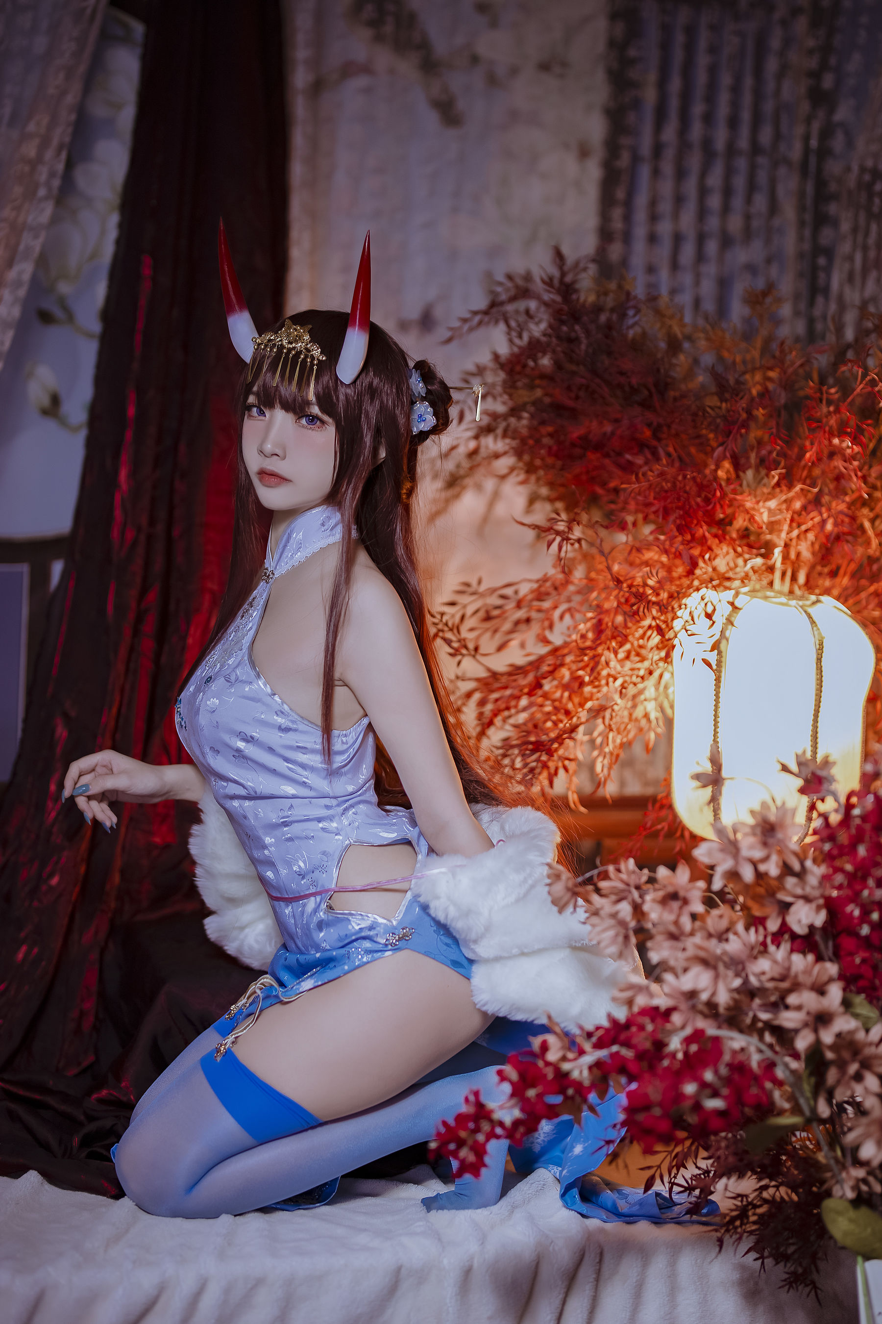 人气Coser二佐Nisa – 碧蓝航线 能代旗袍 [18P]