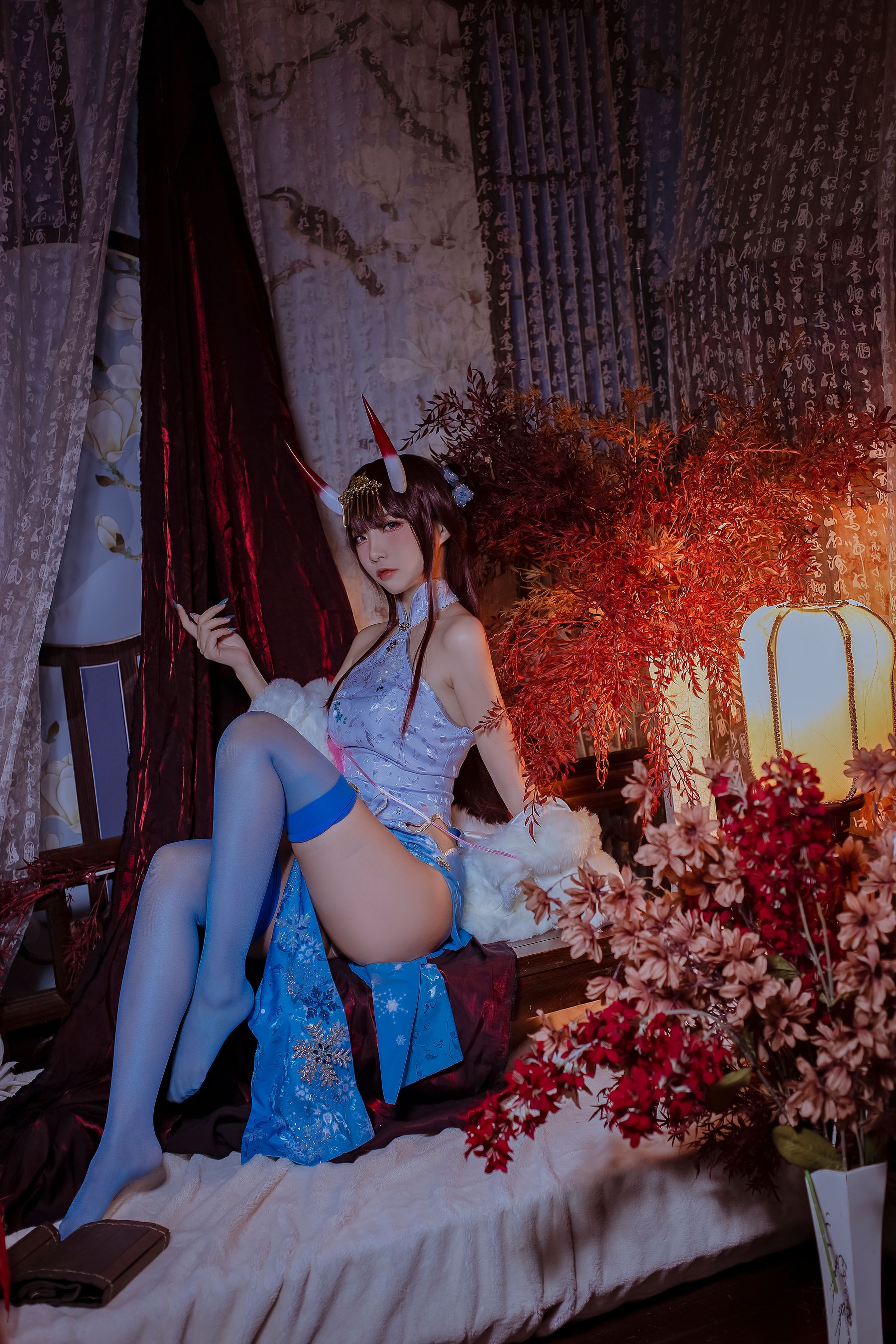 人气Coser二佐Nisa – 碧蓝航线 能代旗袍 [18P]