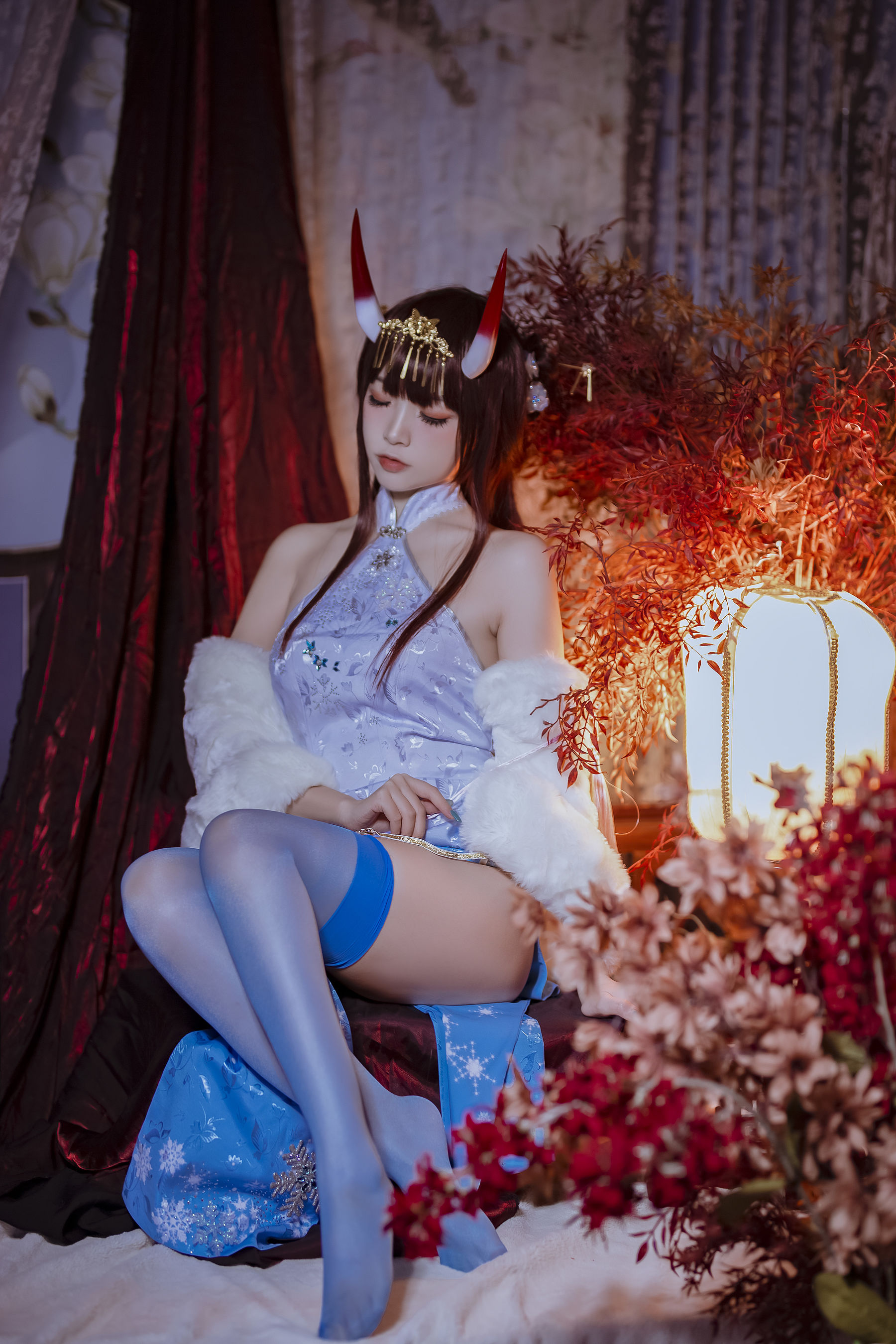 人气Coser二佐Nisa – 碧蓝航线 能代旗袍 [18P]