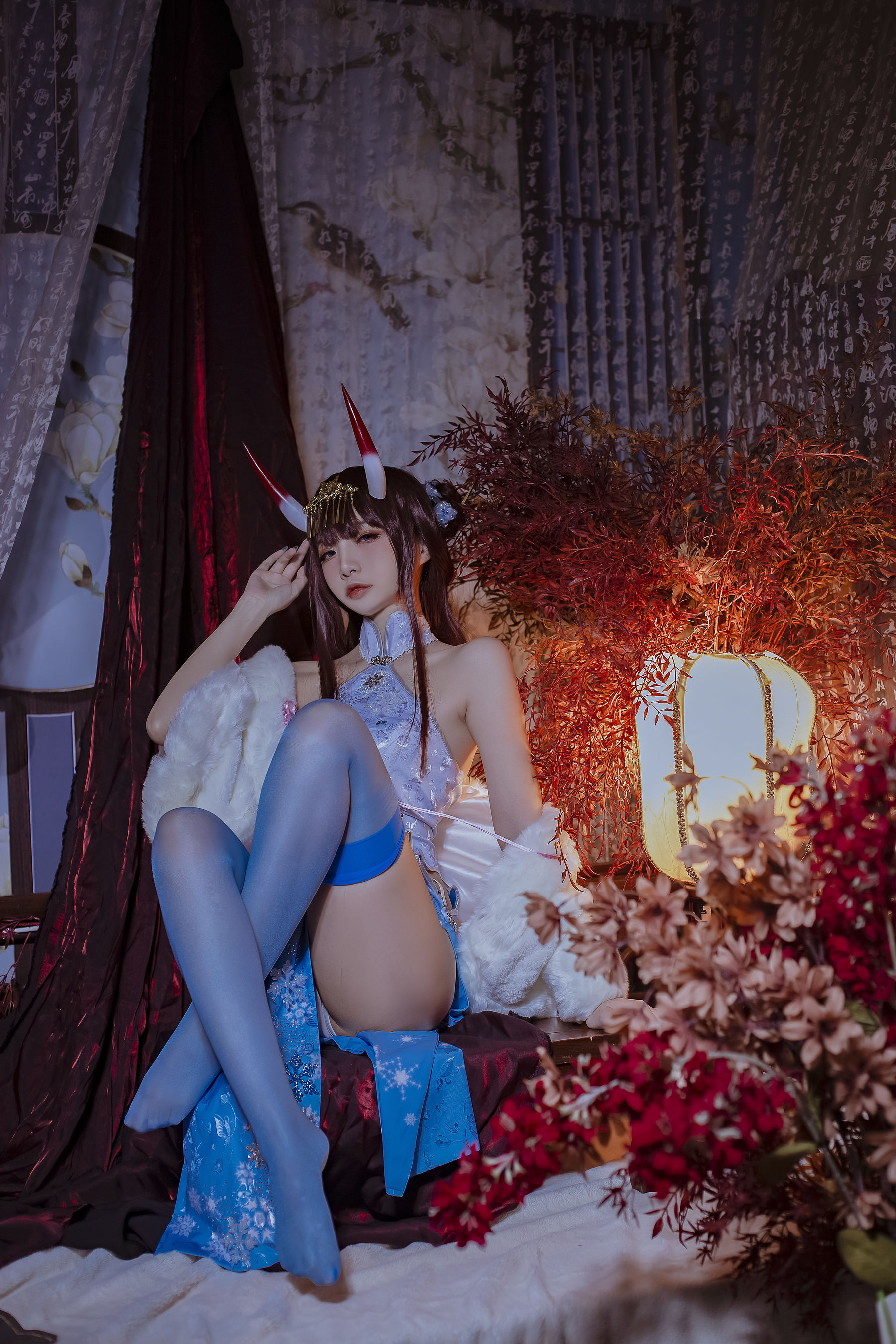 人气Coser二佐Nisa – 碧蓝航线 能代旗袍 [18P]